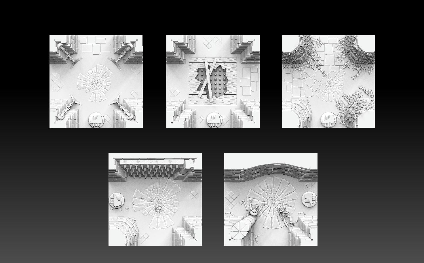 Drakborgen and Dungeonquest 3D Tile Set 3D print model_52