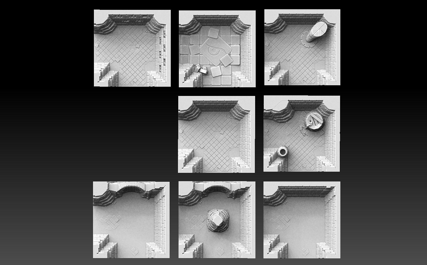 Drakborgen and Dungeonquest 3D Tile Set 3D print model_40