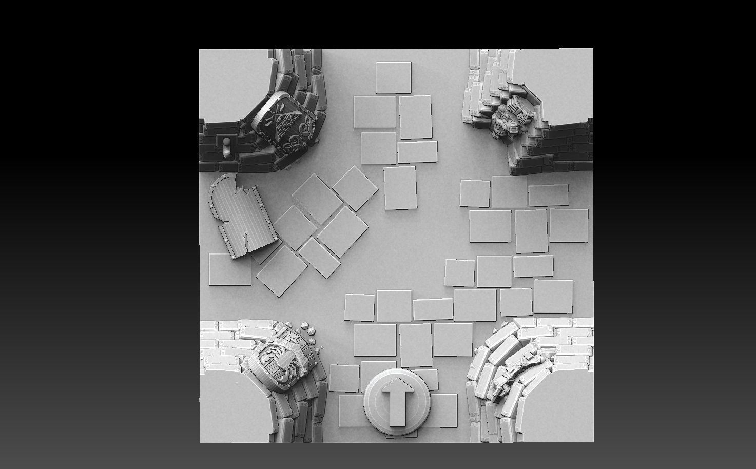 Drakborgen and Dungeonquest 3D Tile Set 3D print model_12