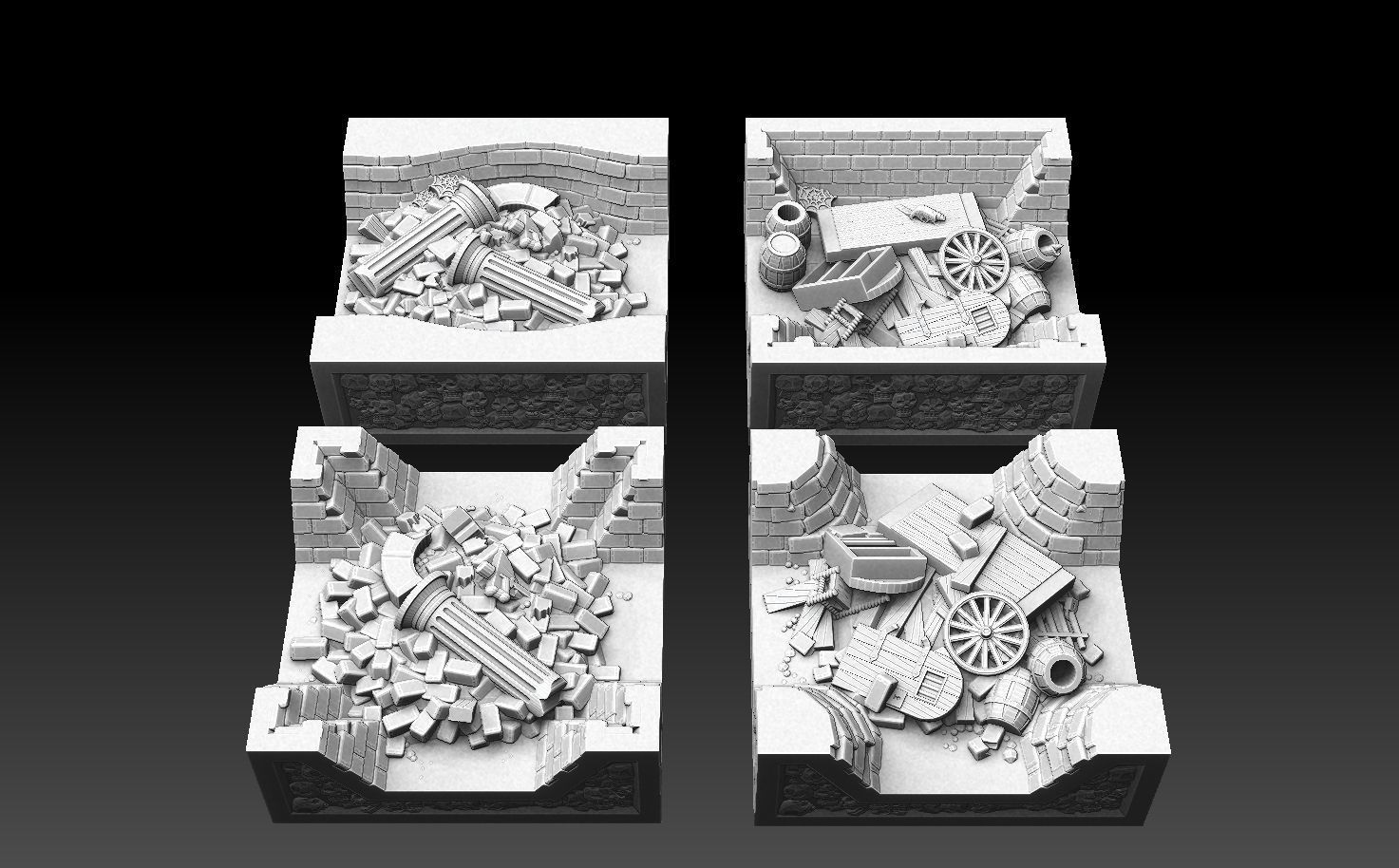 Drakborgen and Dungeonquest 3D Tile Set 3D print model_43