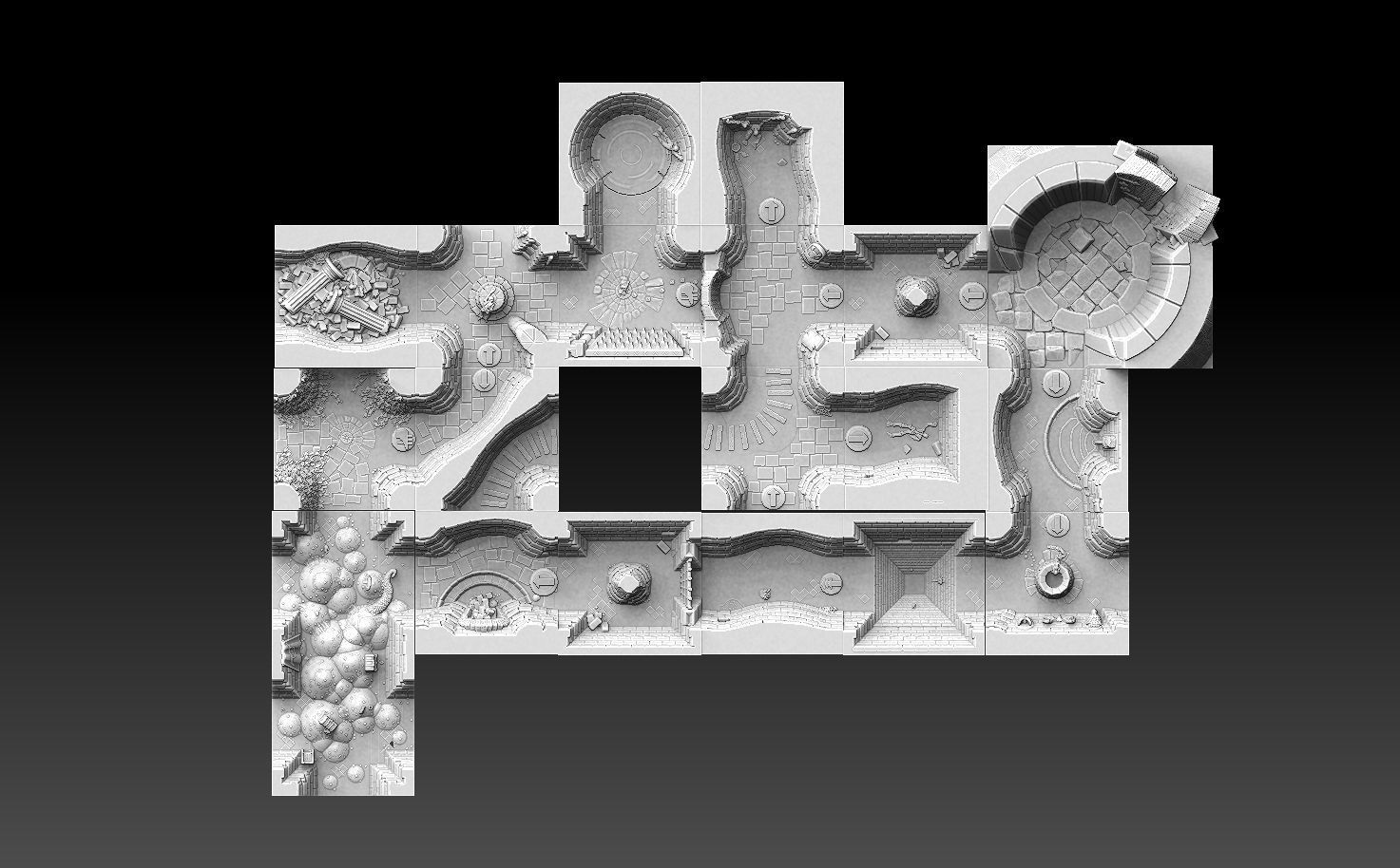 Drakborgen and Dungeonquest 3D Tile Set 3D print model_7