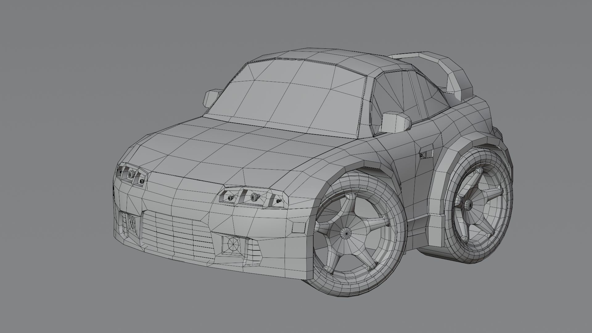 Stylized Car Pack Low-Poly Game Ready PBR Low-poly 3D model_90