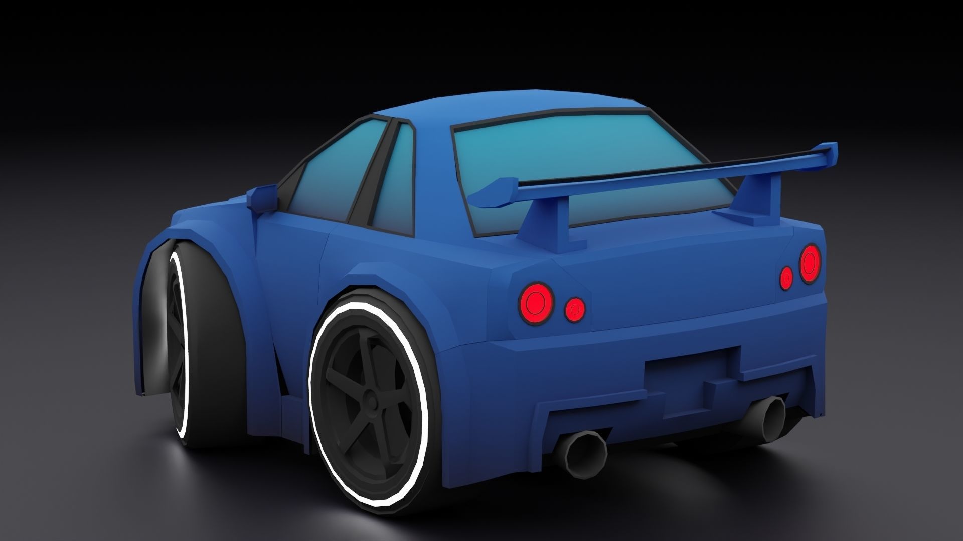 Stylized Car Pack Low-Poly Game Ready PBR Low-poly 3D model_76