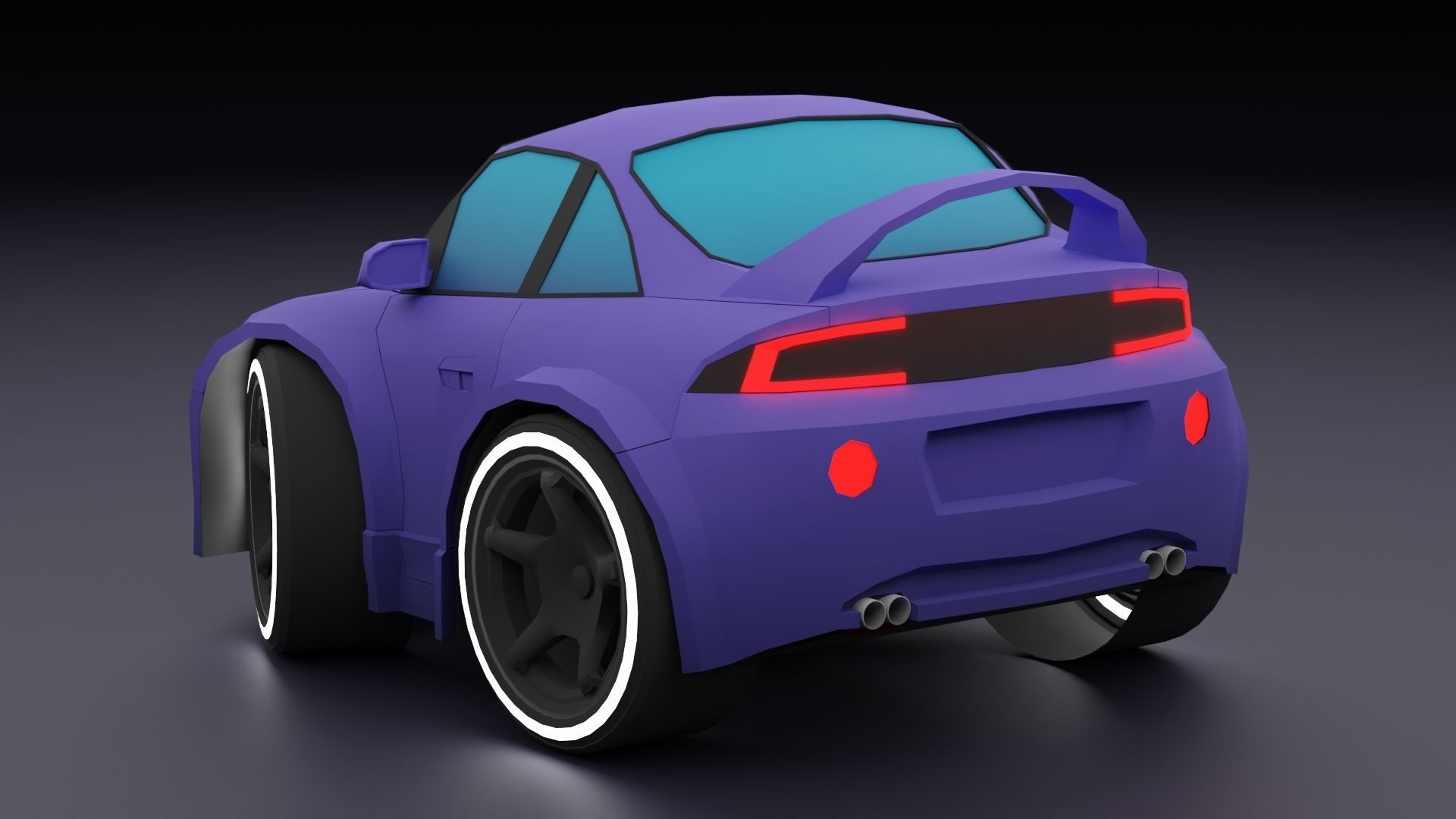 Stylized Car Pack Low-Poly Game Ready PBR Low-poly 3D model_91