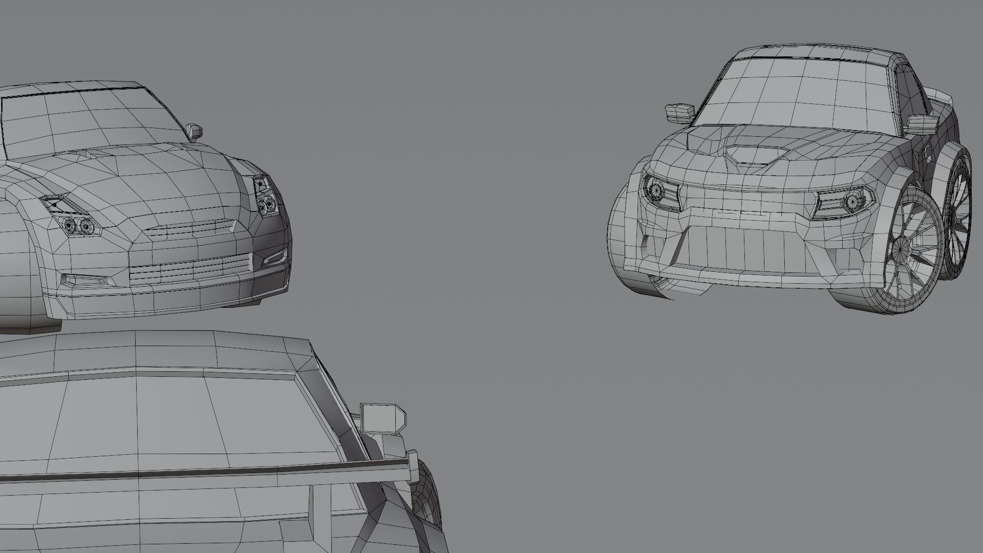Stylized Car Pack Low-Poly Game Ready PBR Low-poly 3D model_5