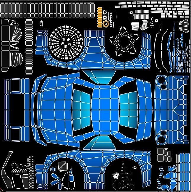 Stylized Car Pack Low-Poly Game Ready PBR Low-poly 3D model_88