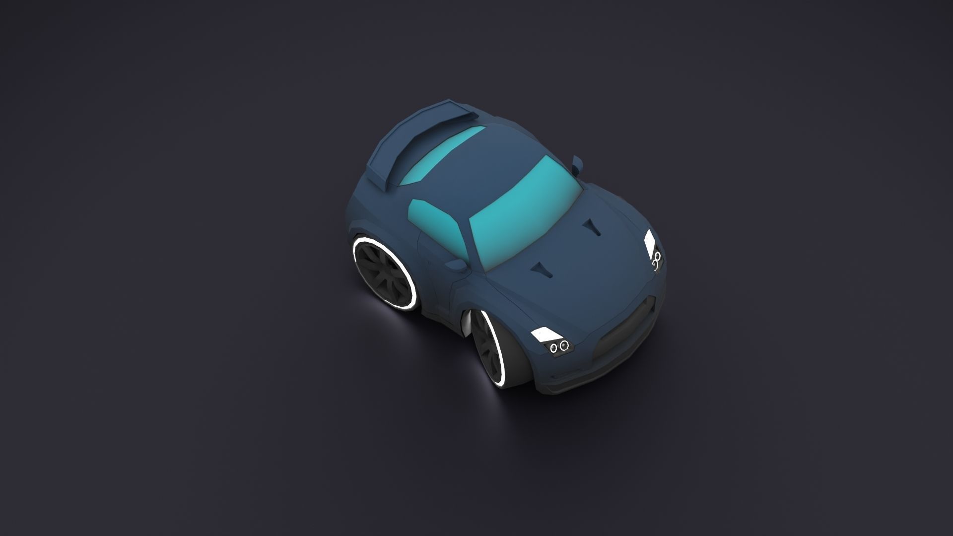 Stylized Car Pack Low-Poly Game Ready PBR Low-poly 3D model_56