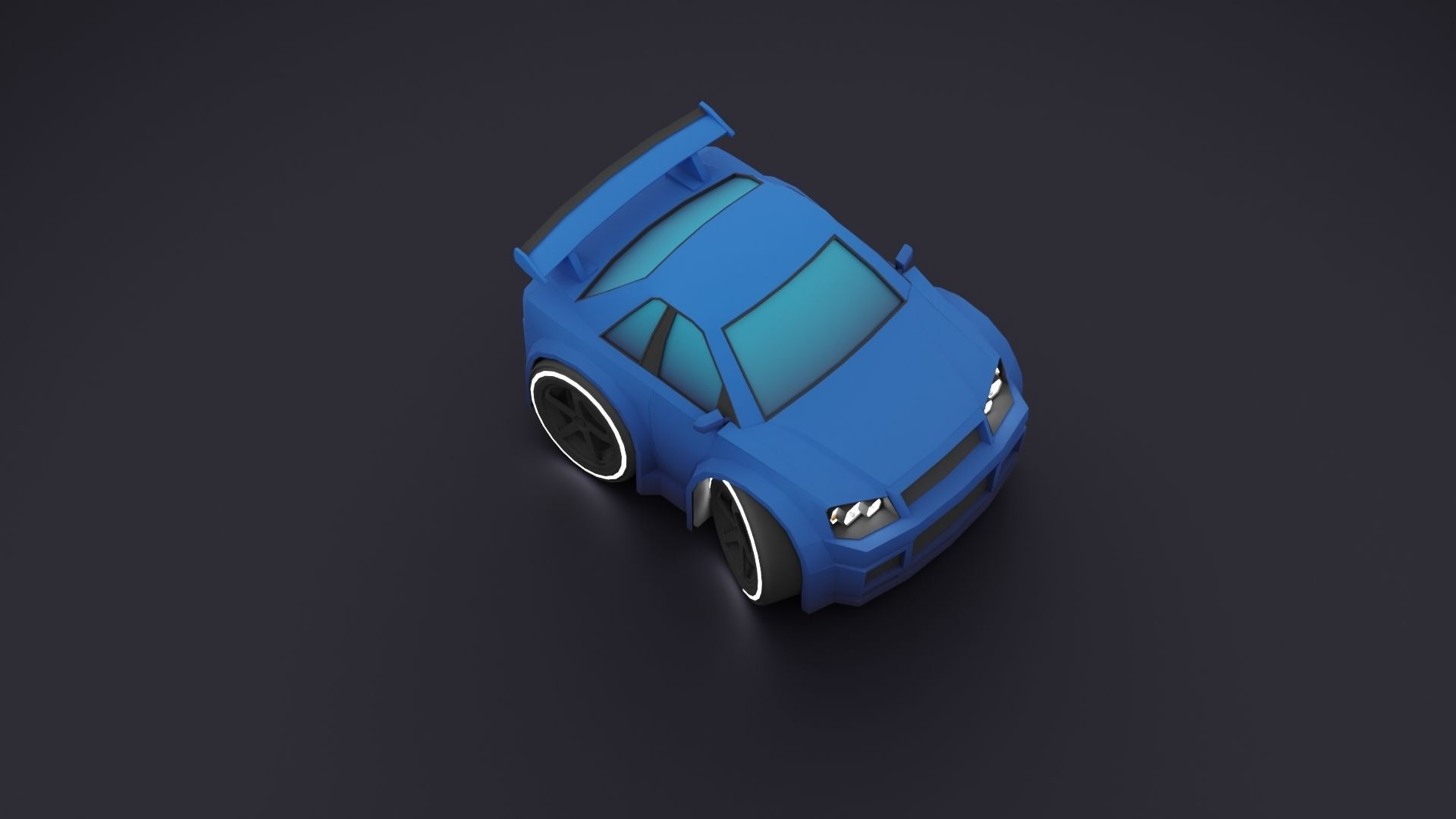 Stylized Car Pack Low-Poly Game Ready PBR Low-poly 3D model_86