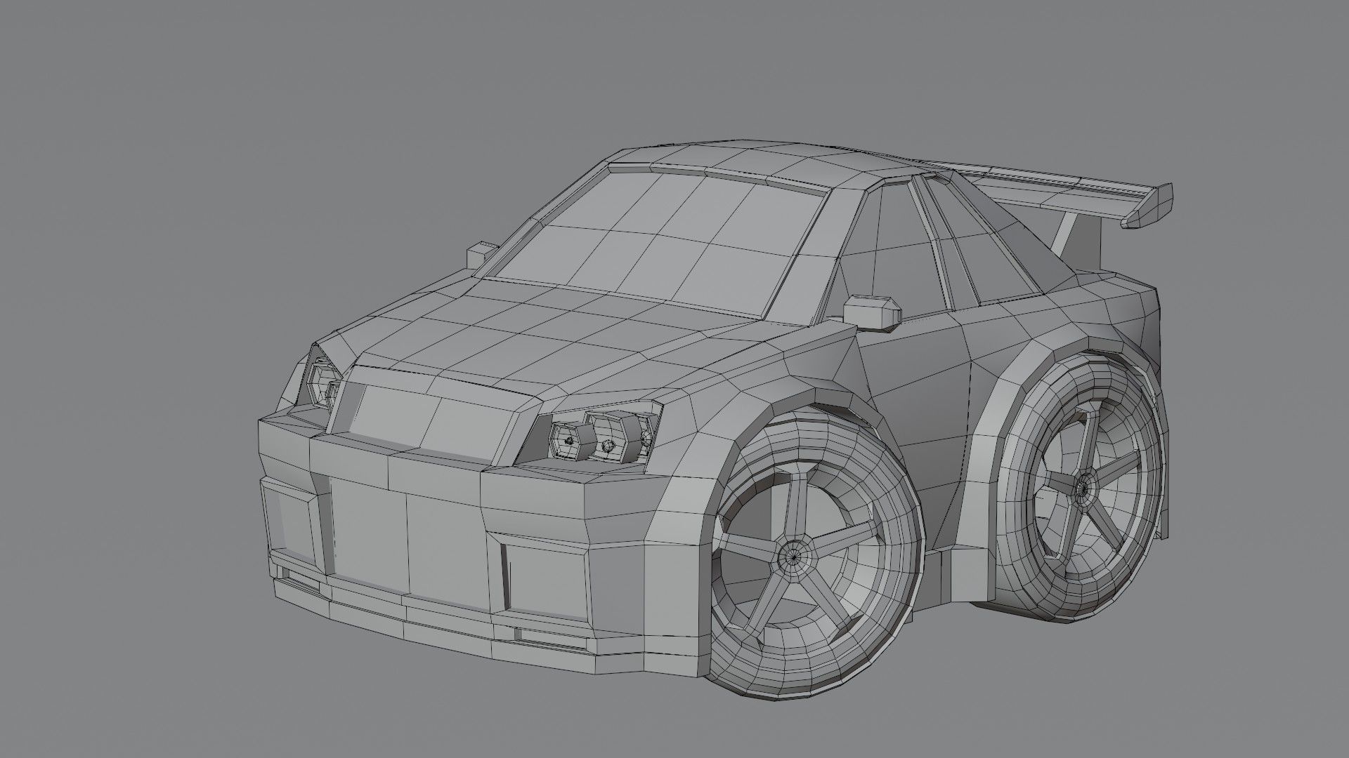 Stylized Car Pack Low-Poly Game Ready PBR Low-poly 3D model_75