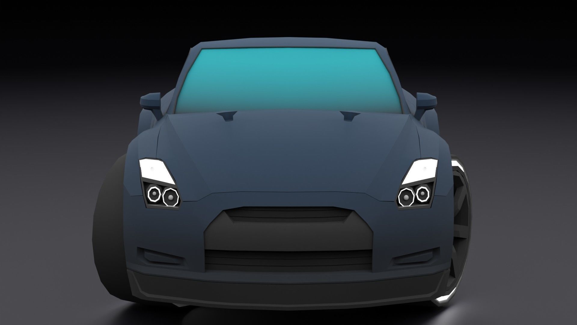 Stylized Car Pack Low-Poly Game Ready PBR Low-poly 3D model_50