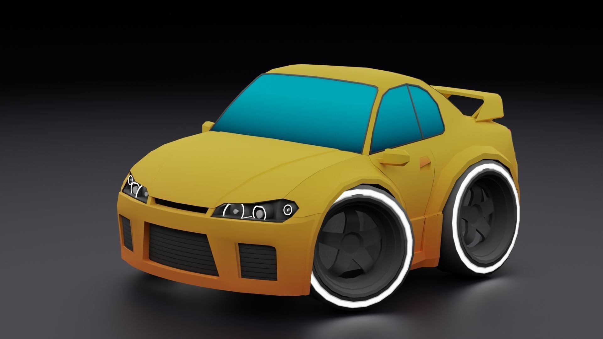 Stylized Car Pack Low-Poly Game Ready PBR Low-poly 3D model_59