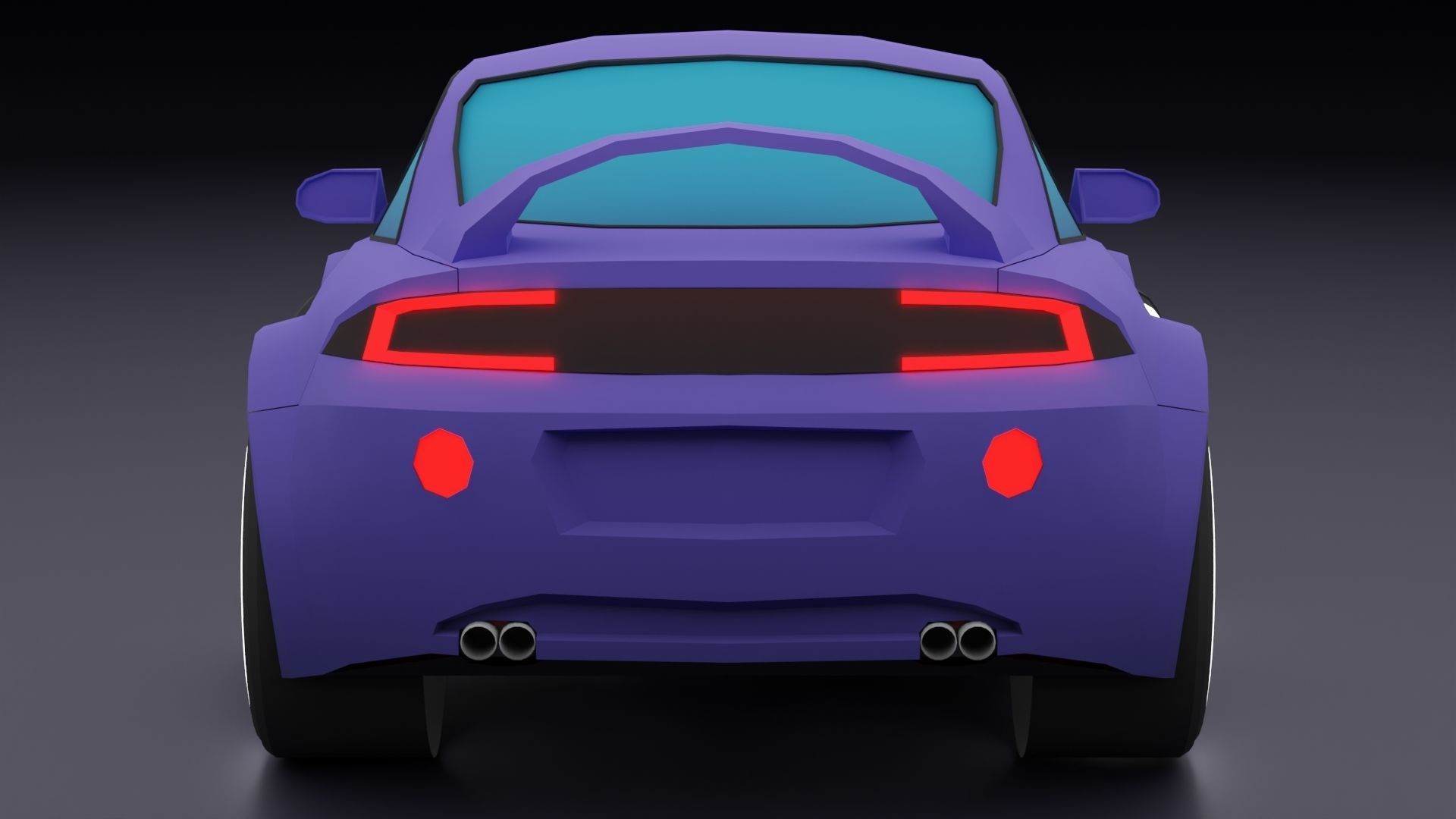 Stylized Car Pack Low-Poly Game Ready PBR Low-poly 3D model_94