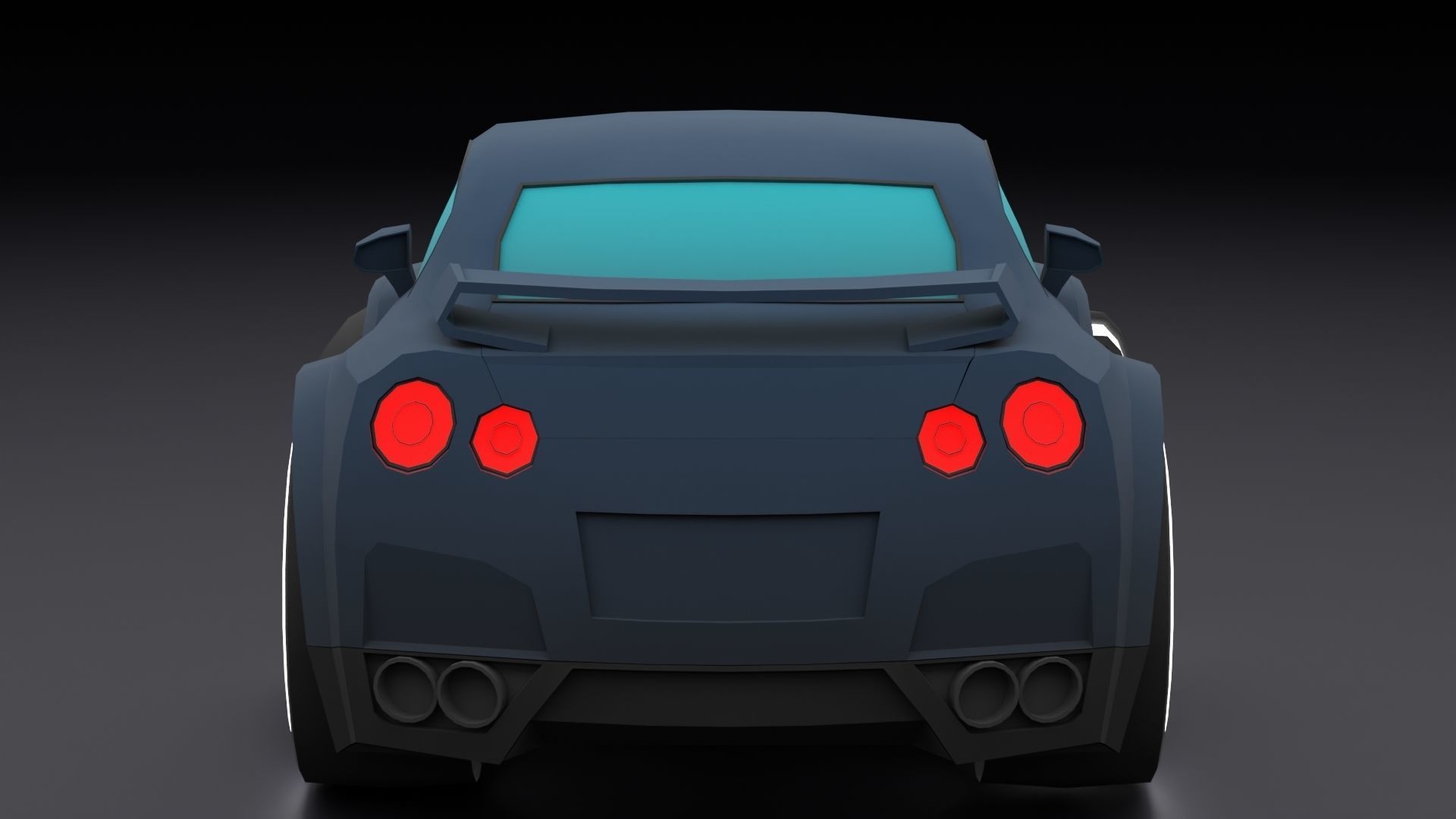 Stylized Car Pack Low-Poly Game Ready PBR Low-poly 3D model_48