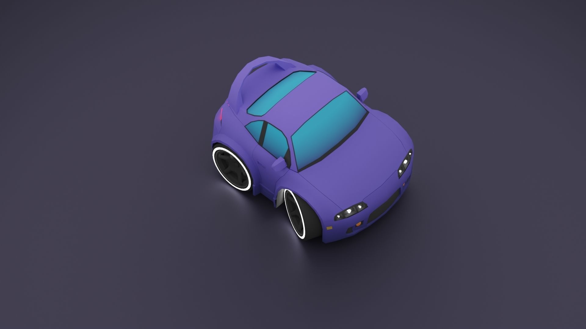 Stylized Car Pack Low-Poly Game Ready PBR Low-poly 3D model_106