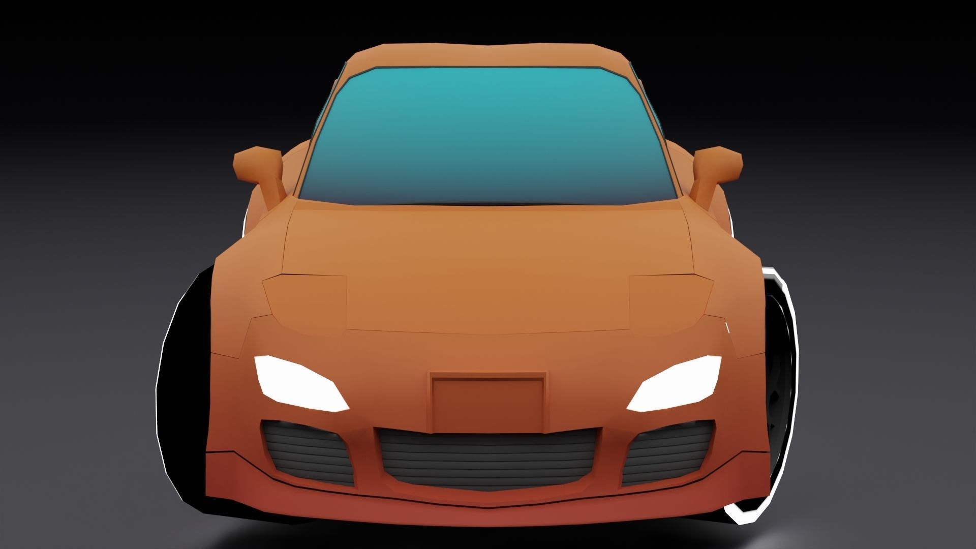 Stylized Car Pack Low-Poly Game Ready PBR Low-poly 3D model_35