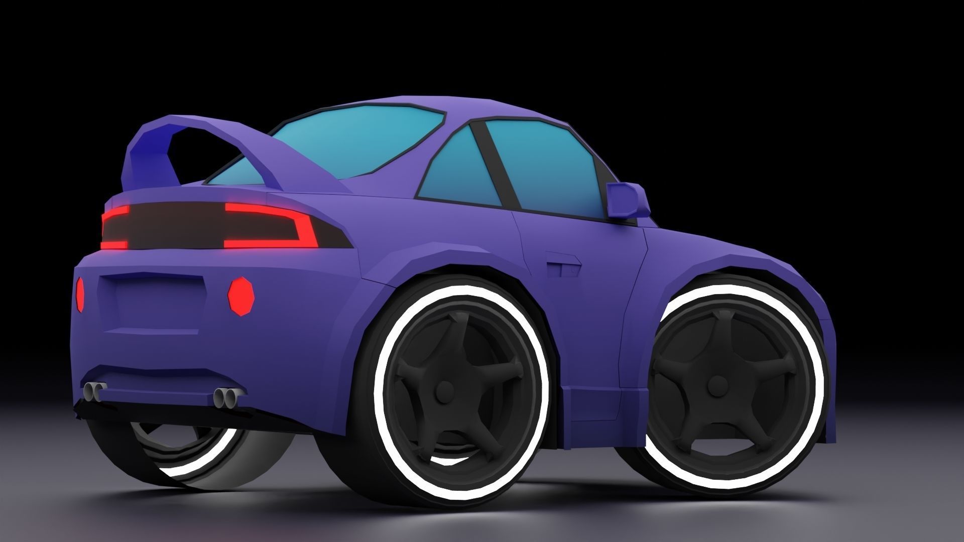 Stylized Car Pack Low-Poly Game Ready PBR Low-poly 3D model_100