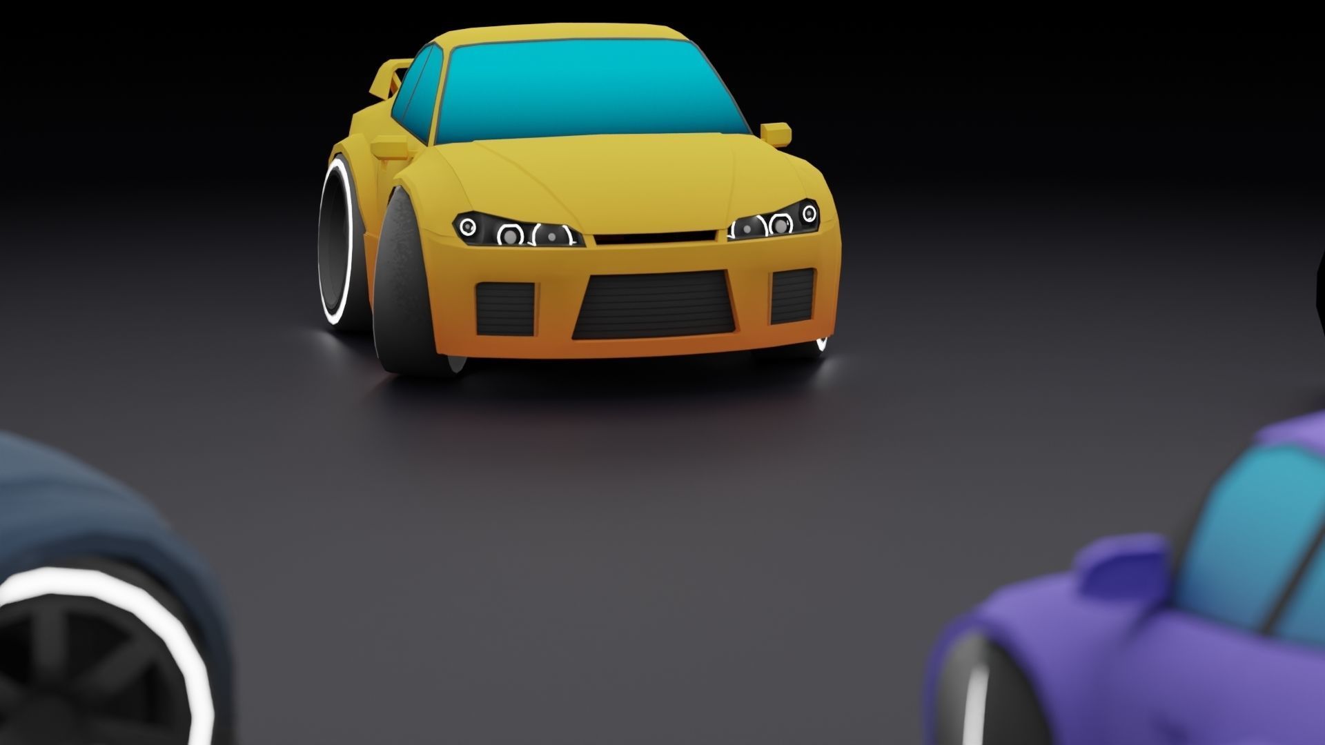 Stylized Car Pack Low-Poly Game Ready PBR Low-poly 3D model_2