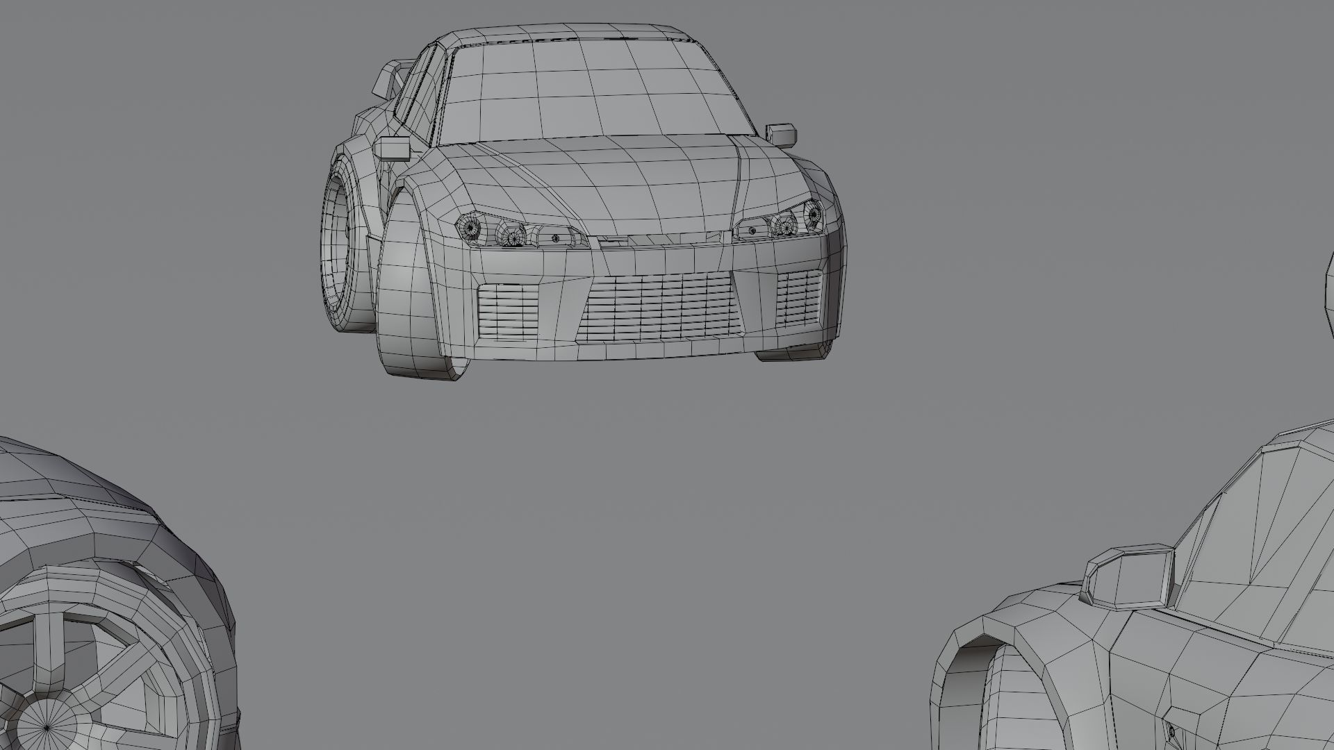 Stylized Car Pack Low-Poly Game Ready PBR Low-poly 3D model_3