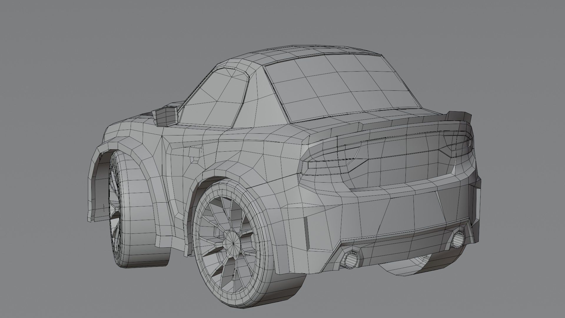 Stylized Car Pack Low-Poly Game Ready PBR Low-poly 3D model_17