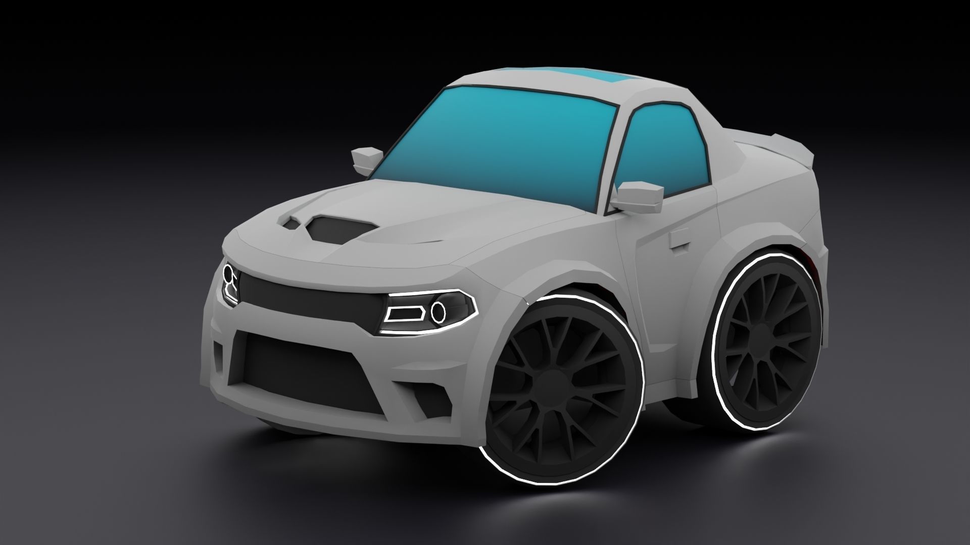 Stylized Car Pack Low-Poly Game Ready PBR Low-poly 3D model_14