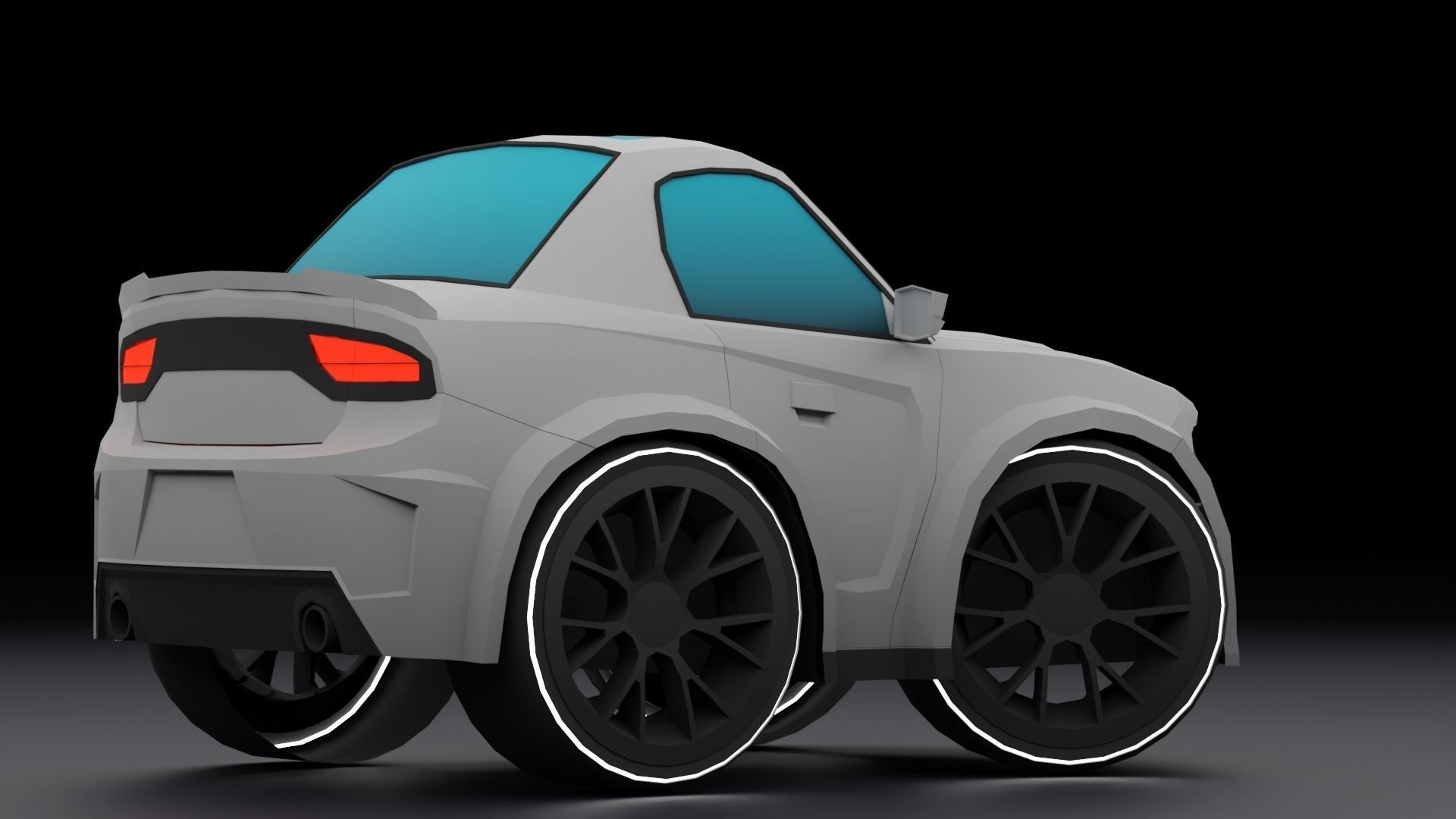 Stylized Car Pack Low-Poly Game Ready PBR Low-poly 3D model_22