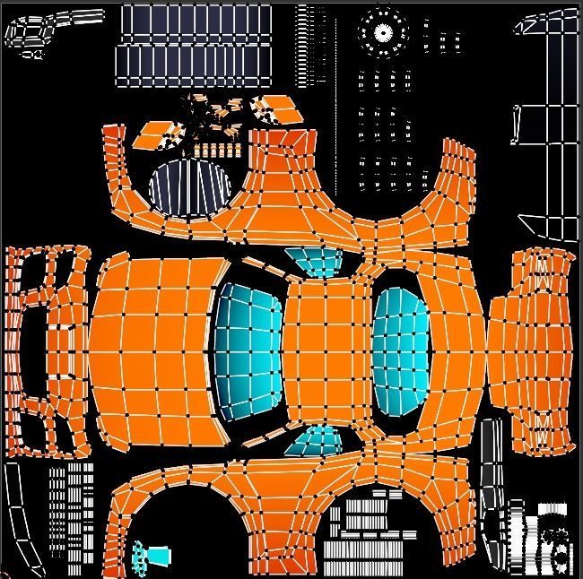 Stylized Car Pack Low-Poly Game Ready PBR Low-poly 3D model_43