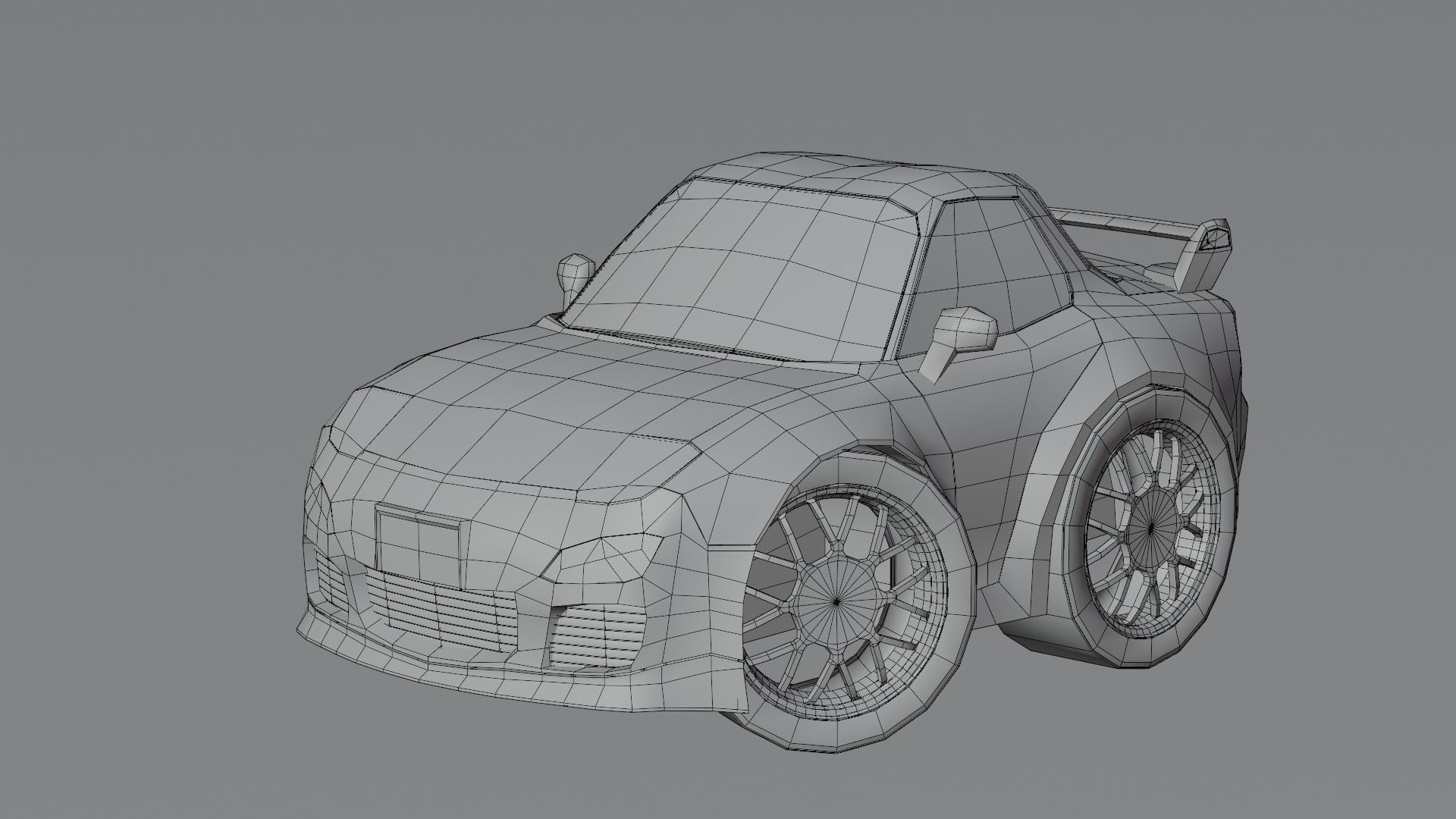 Stylized Car Pack Low-Poly Game Ready PBR Low-poly 3D model_30