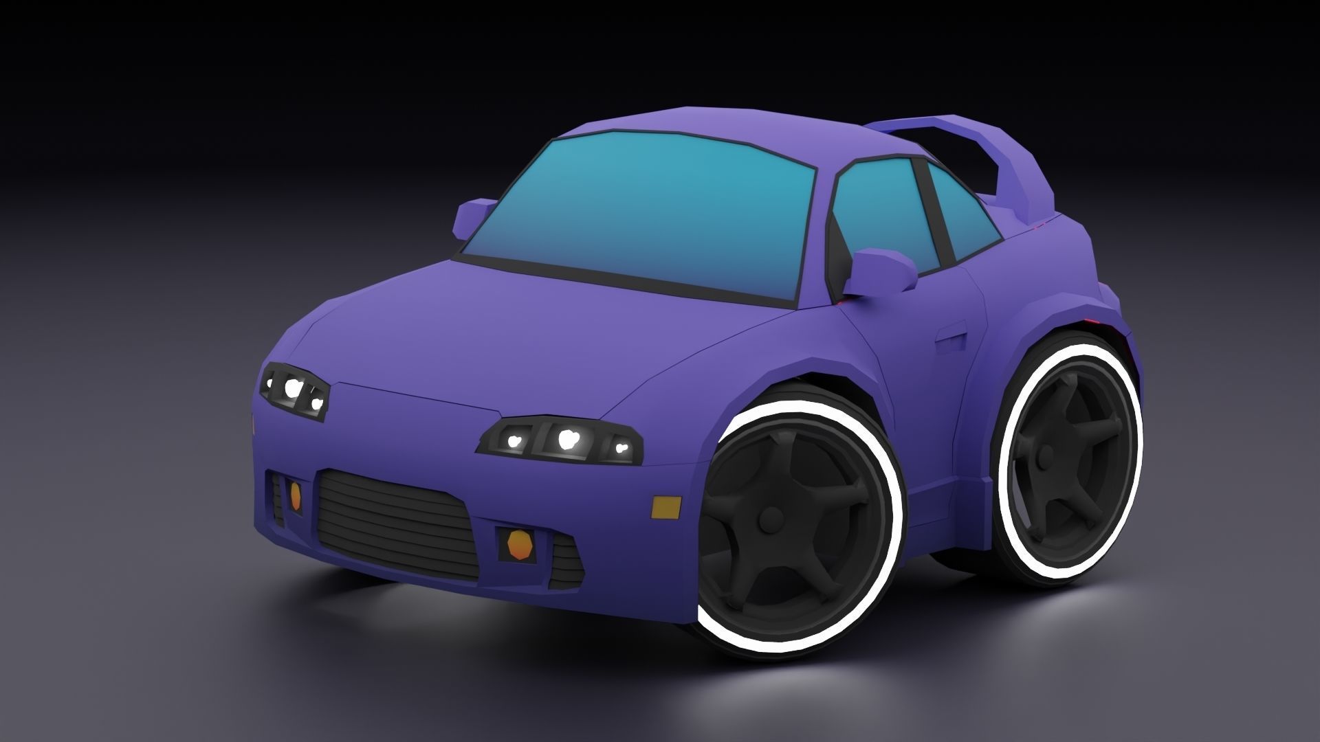 Stylized Car Pack Low-Poly Game Ready PBR Low-poly 3D model_89