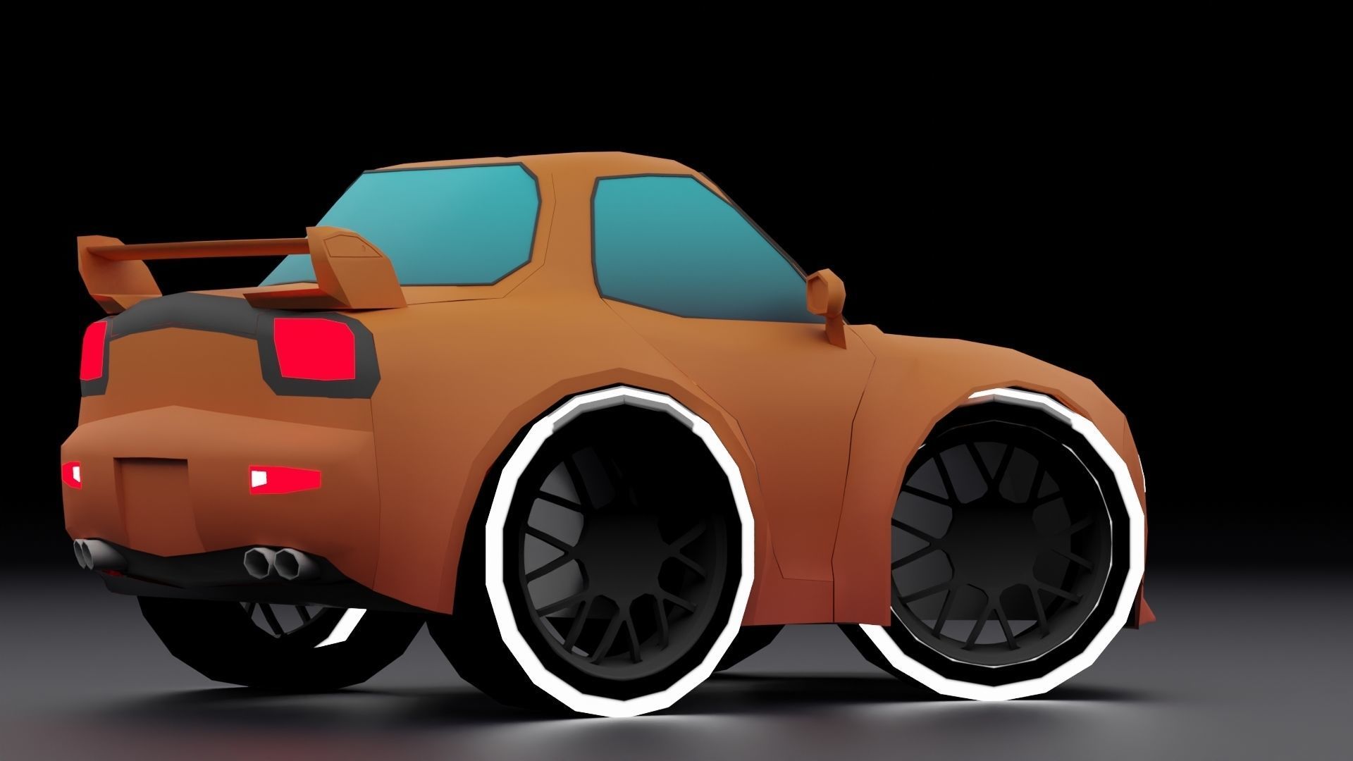 Stylized Car Pack Low-Poly Game Ready PBR Low-poly 3D model_37