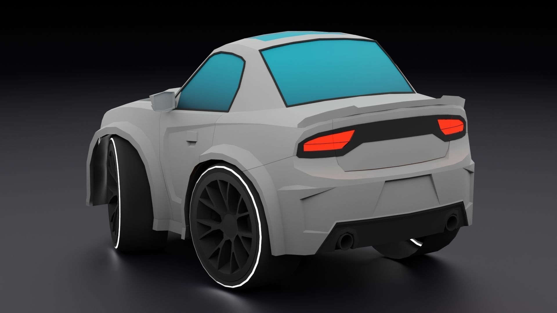 Stylized Car Pack Low-Poly Game Ready PBR Low-poly 3D model_16