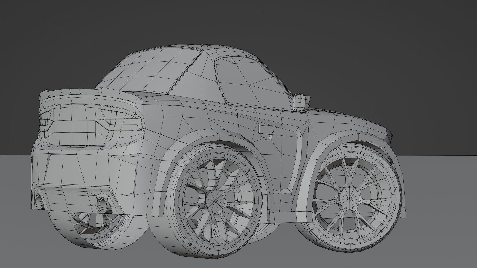 Stylized Car Pack Low-Poly Game Ready PBR Low-poly 3D model_23