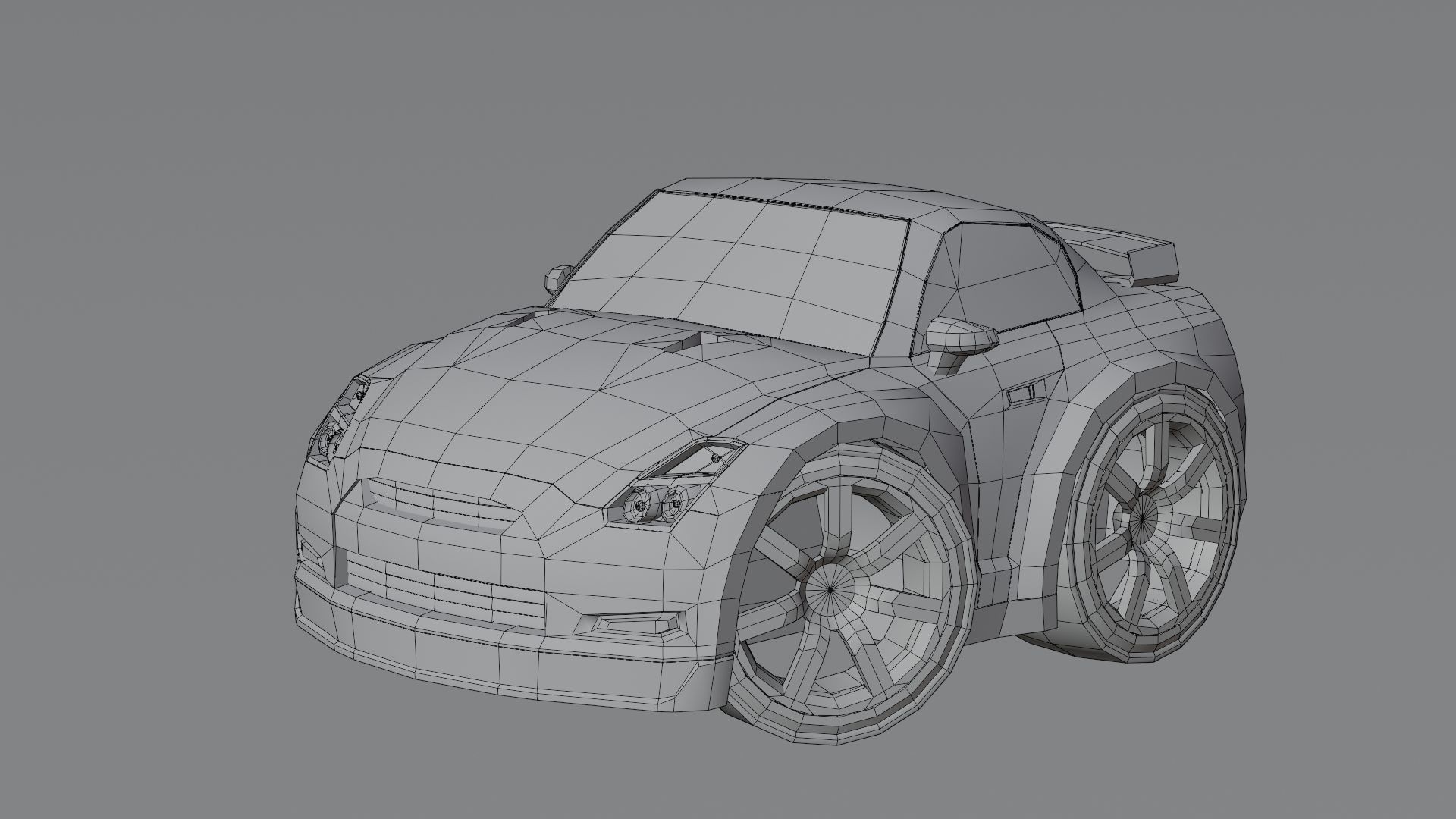 Stylized Car Pack Low-Poly Game Ready PBR Low-poly 3D model_45