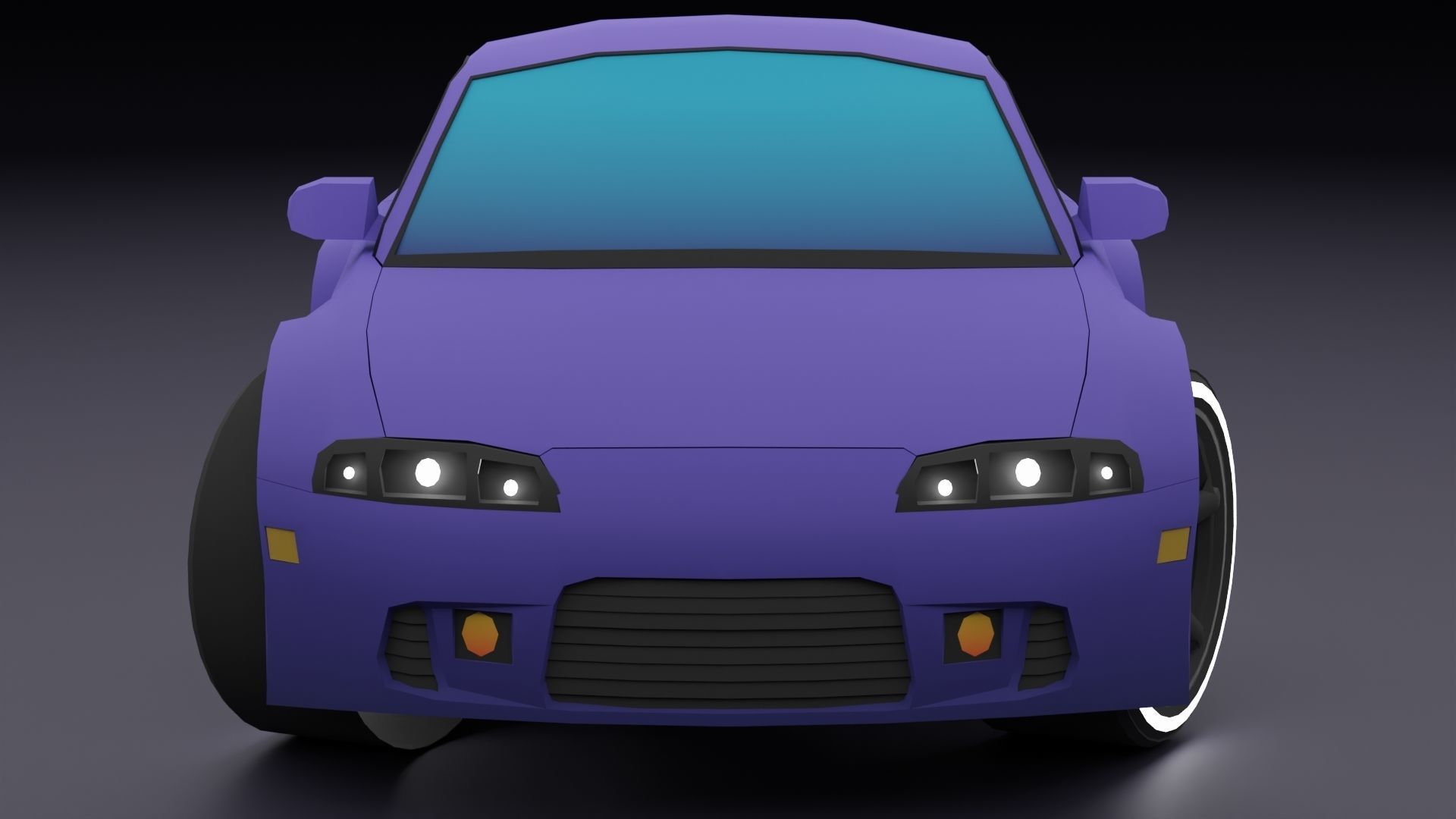 Stylized Car Pack Low-Poly Game Ready PBR Low-poly 3D model_97