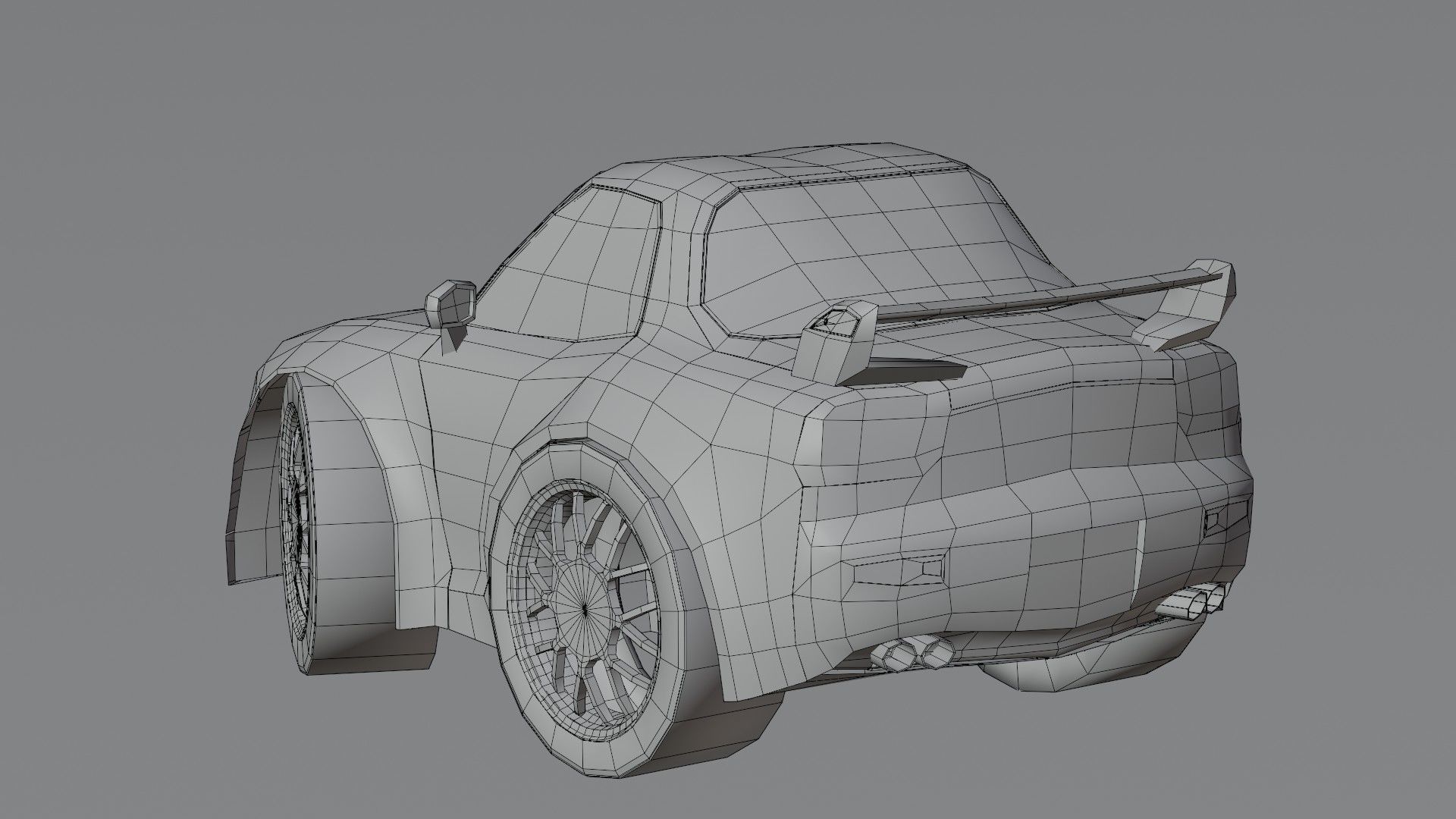 Stylized Car Pack Low-Poly Game Ready PBR Low-poly 3D model_32