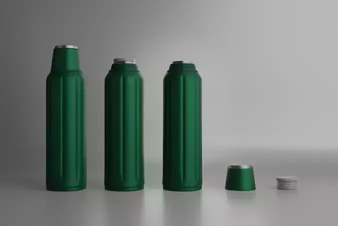 Simple Thermos Bottle with Cup and Stopper