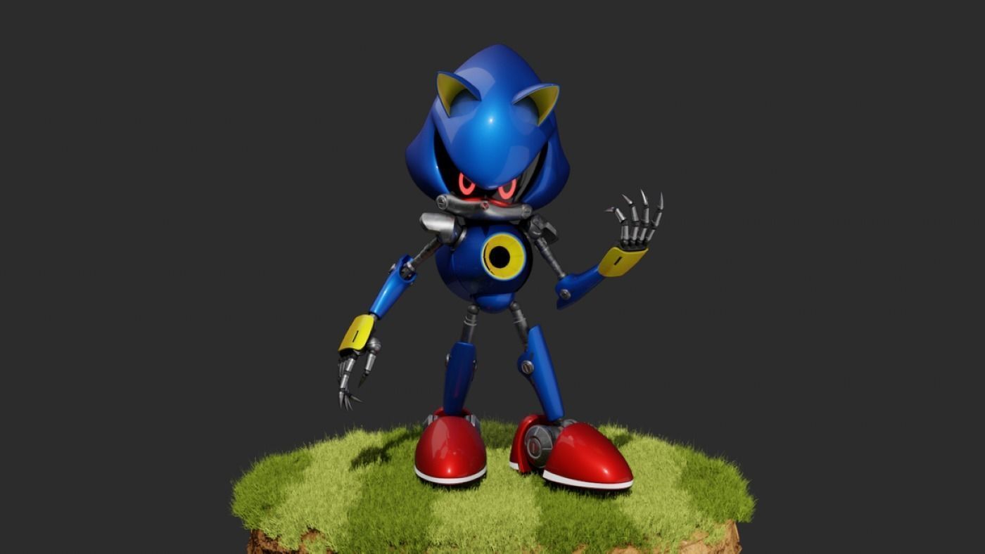 Metal Sonic RIG Free 3D model_2