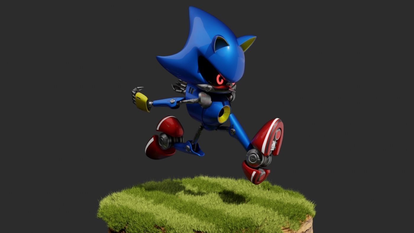 Metal Sonic RIG Free 3D model_4