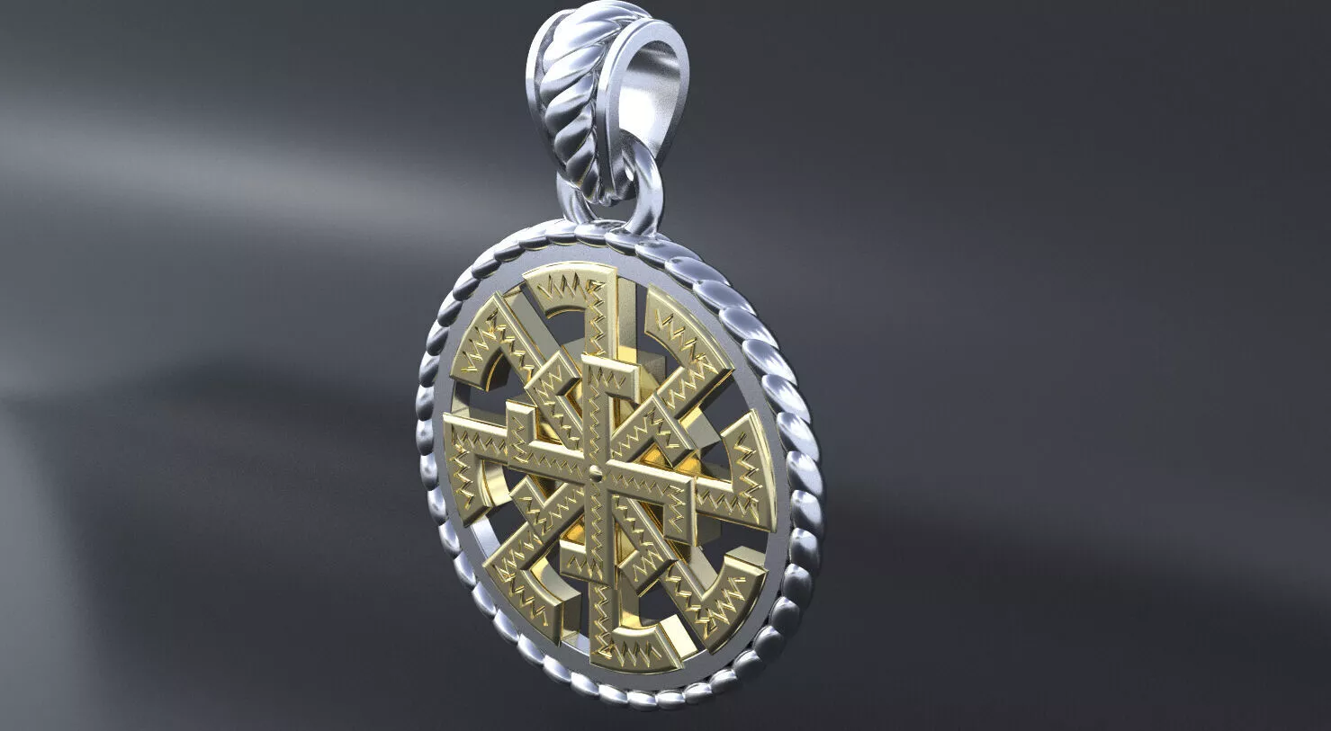 Ancient slavic nordic symbol 3D print or CNC model 3D print model