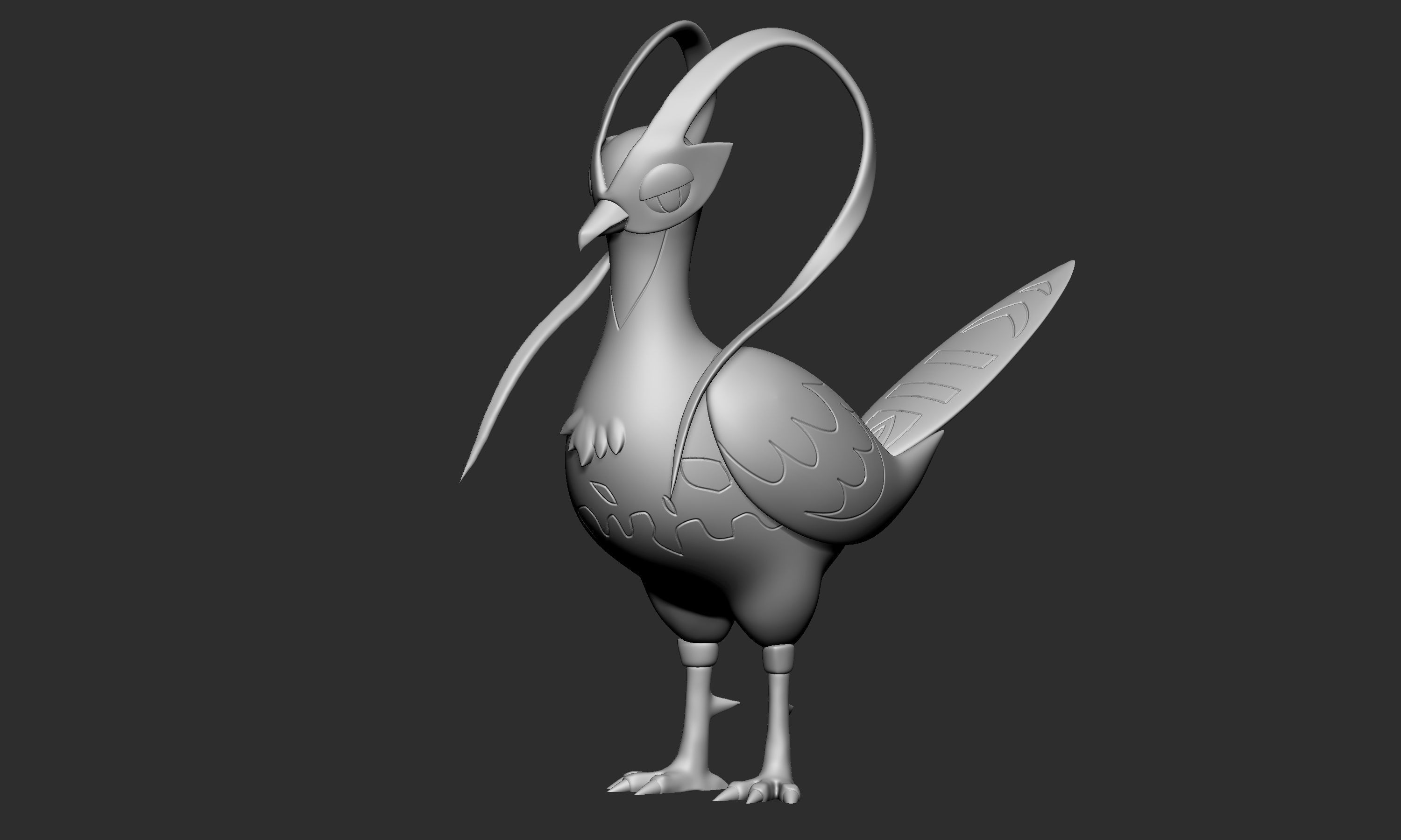 Pokemon - Unfezant Male  3D print model_4
