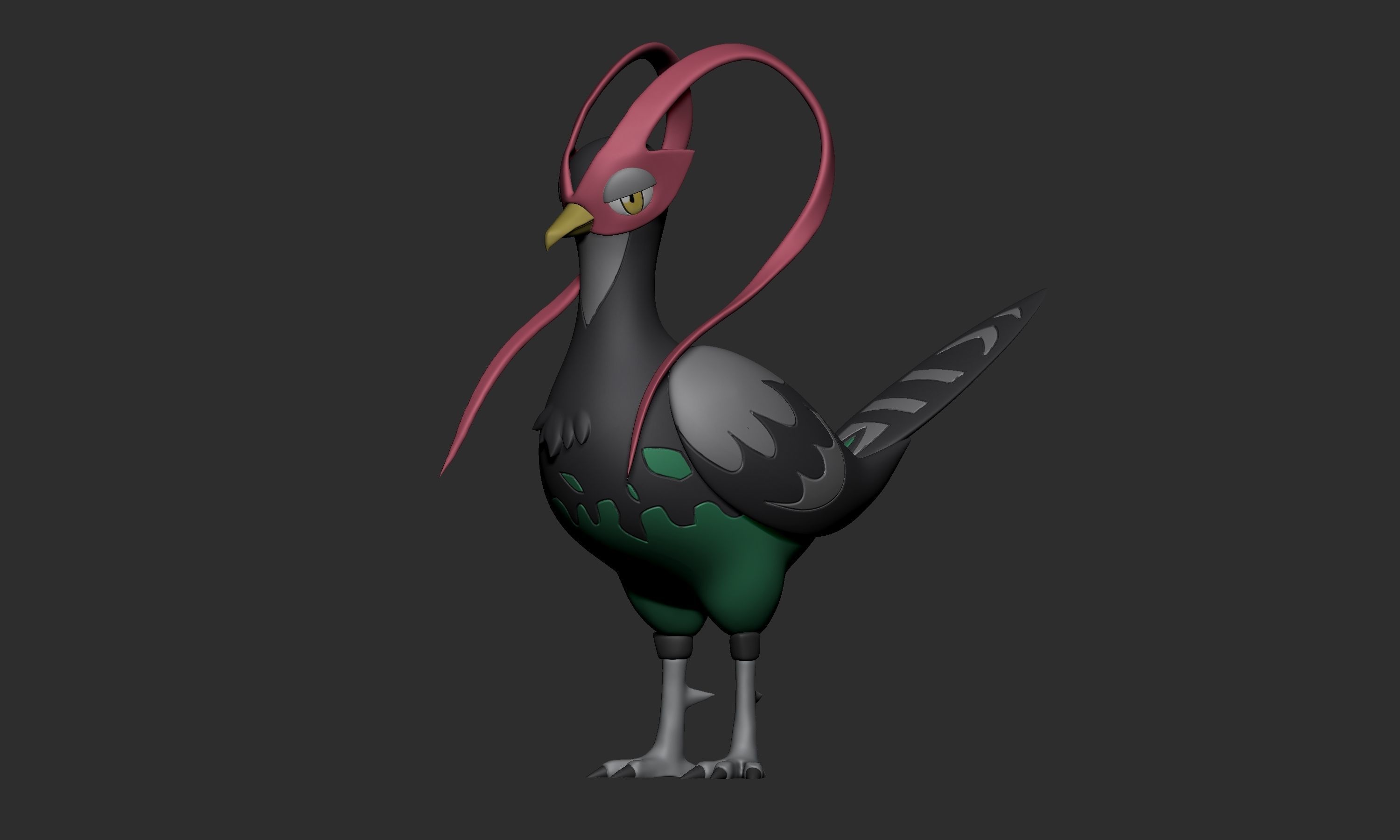 Pokemon - Unfezant Male  3D print model_1