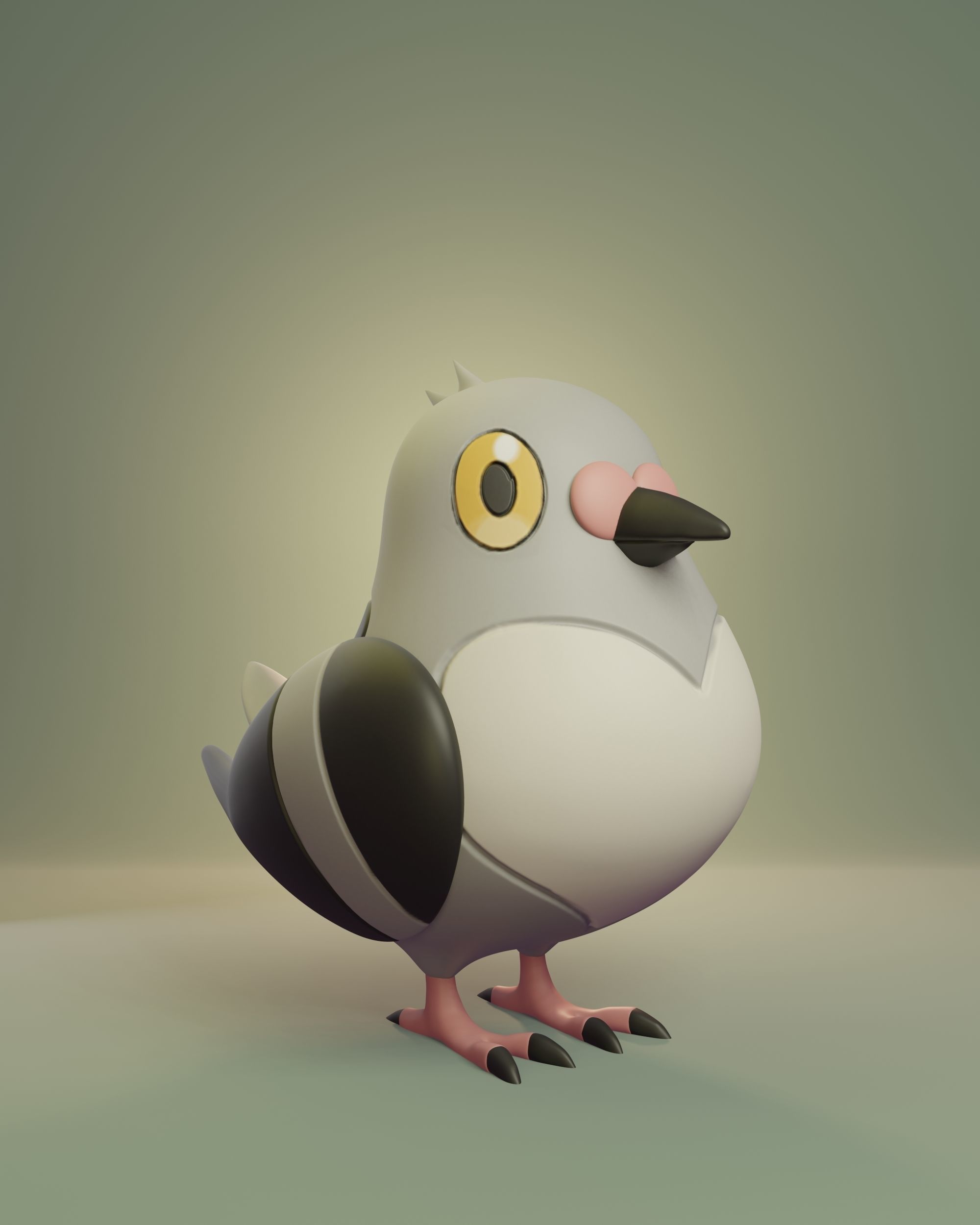 Pokemon - Pidove Tranquill and Unfezant  3D print model_1