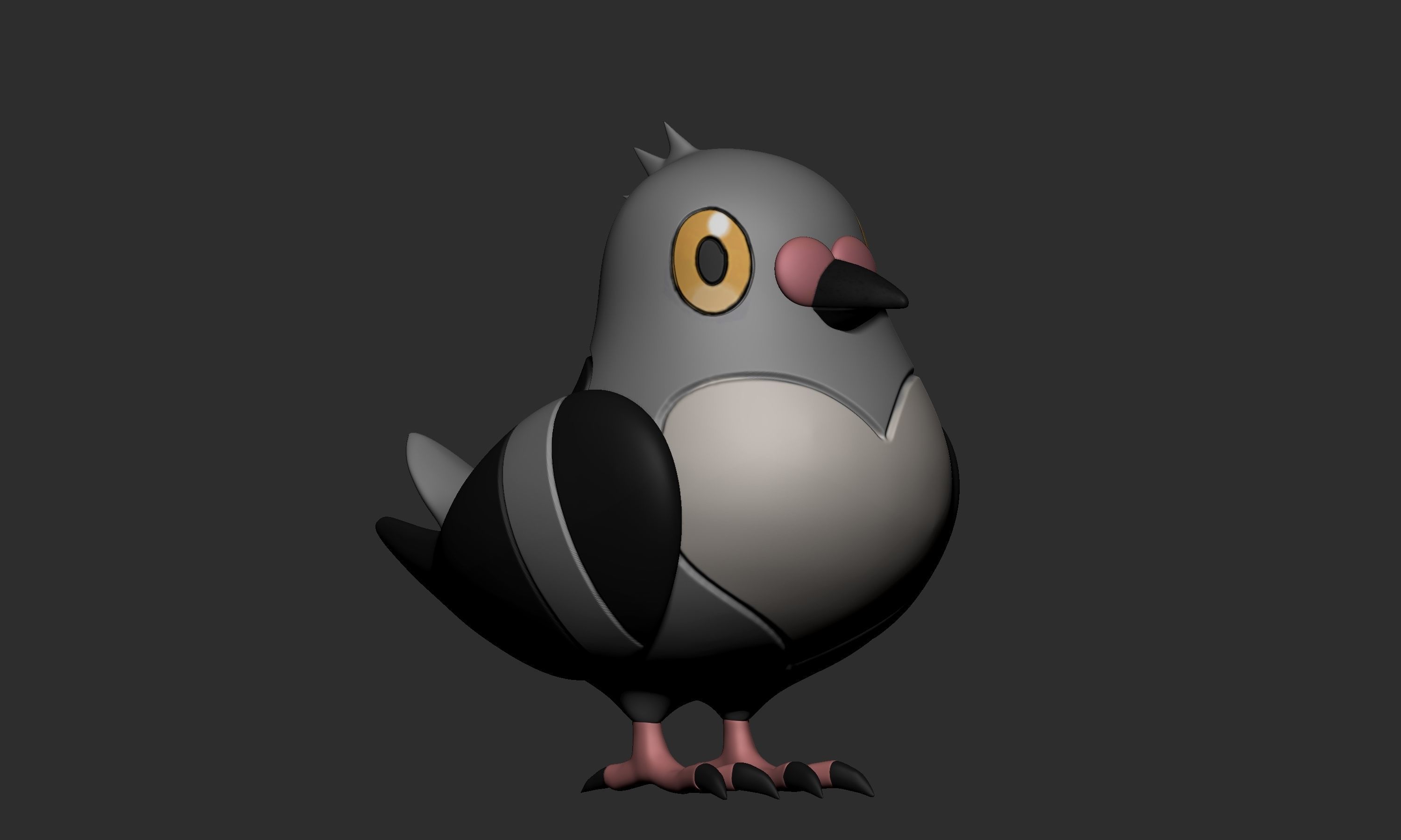 Pokemon - Pidove Tranquill and Unfezant  3D print model_2