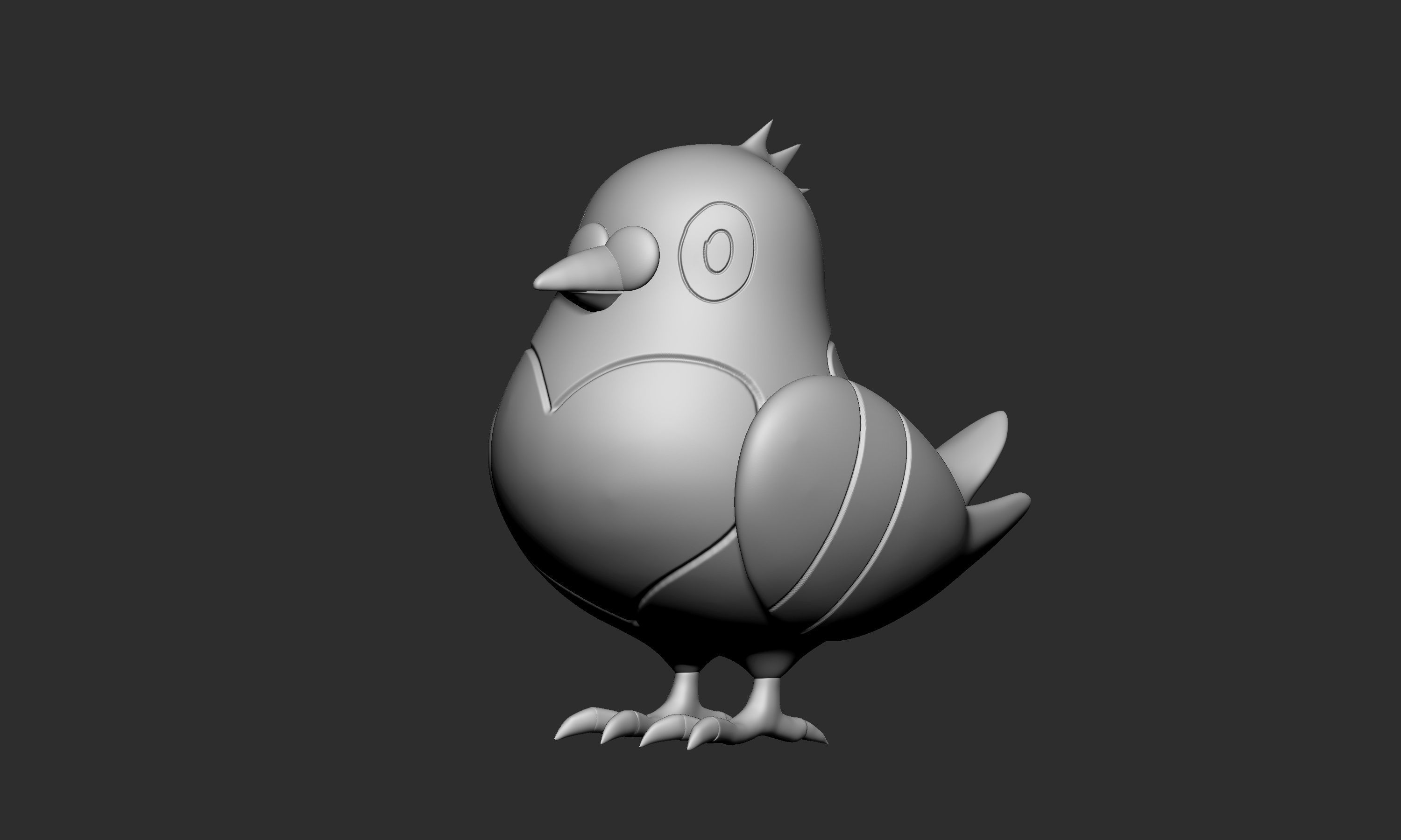 Pokemon - Pidove Tranquill and Unfezant  3D print model_3
