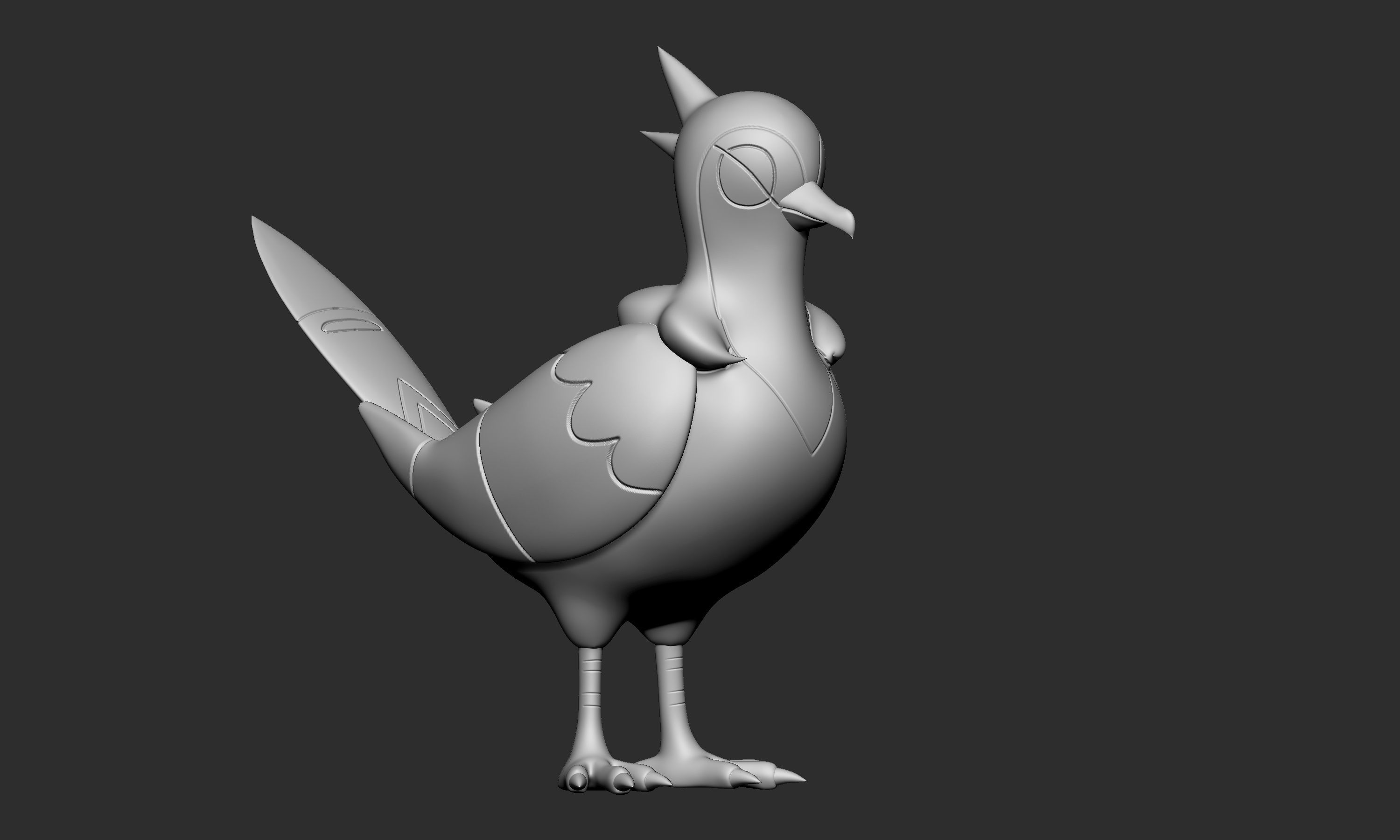 Pokemon - Pidove Tranquill and Unfezant  3D print model_8