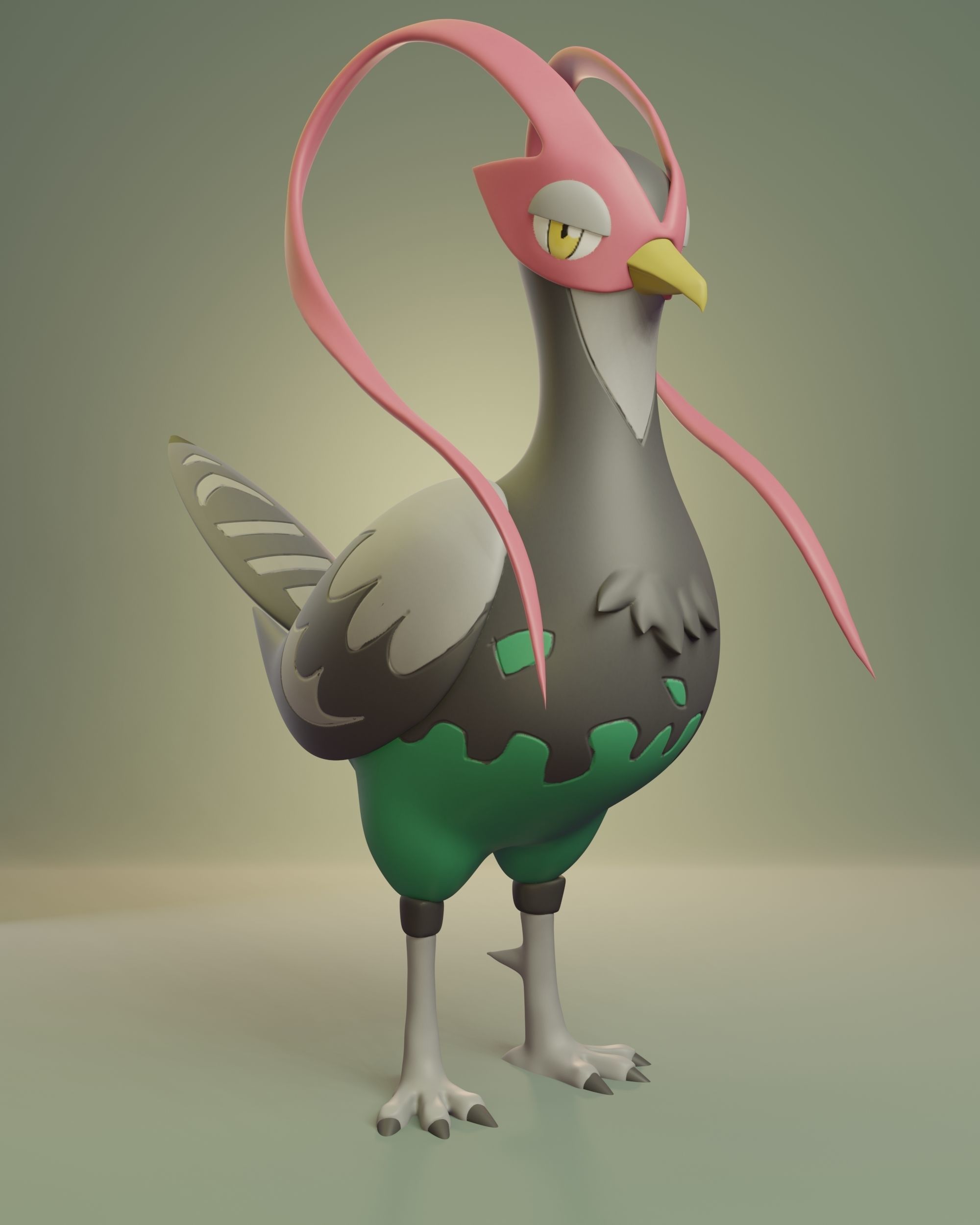Pokemon - Pidove Tranquill and Unfezant  3D print model_15