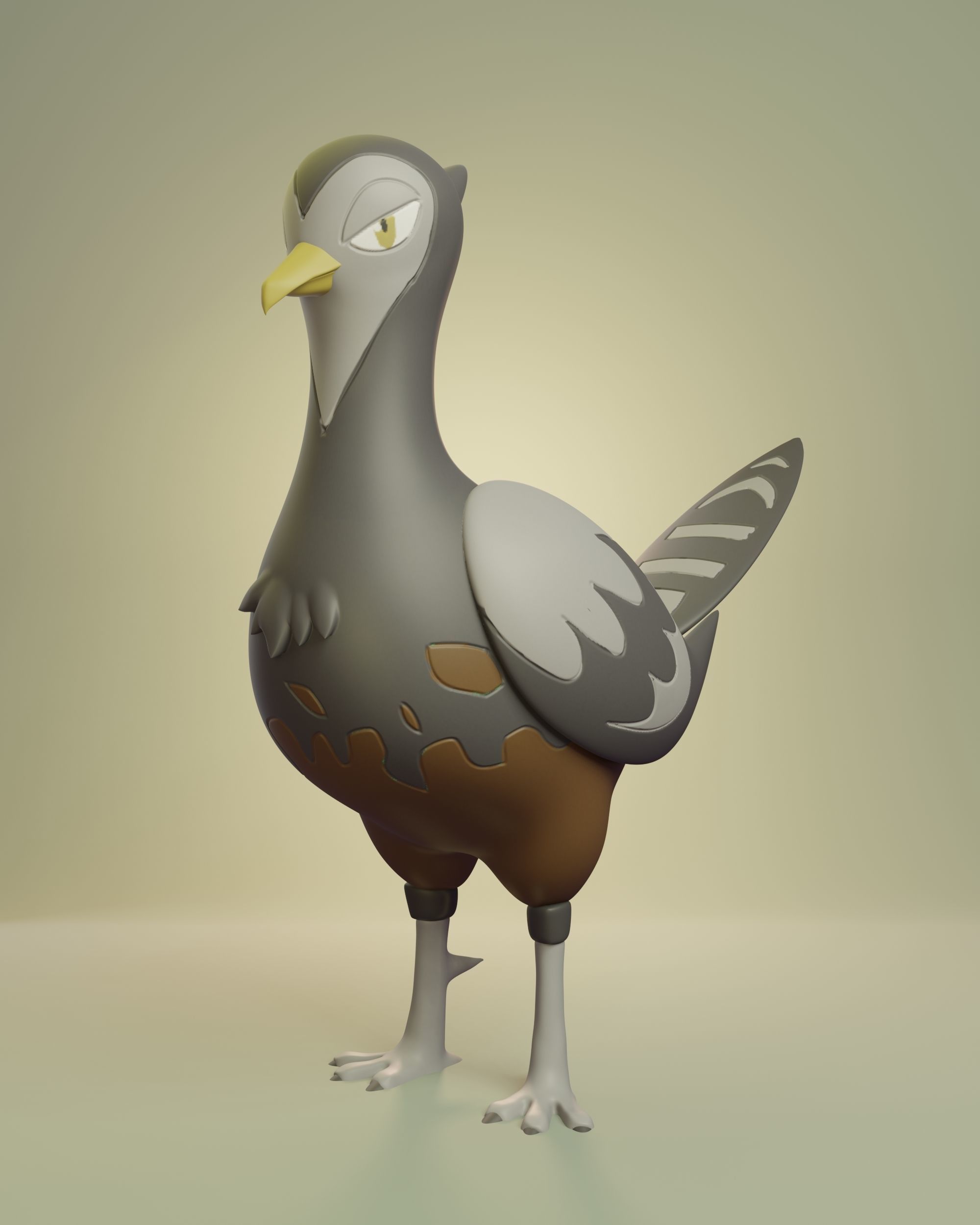 Pokemon - Pidove Tranquill and Unfezant  3D print model_22