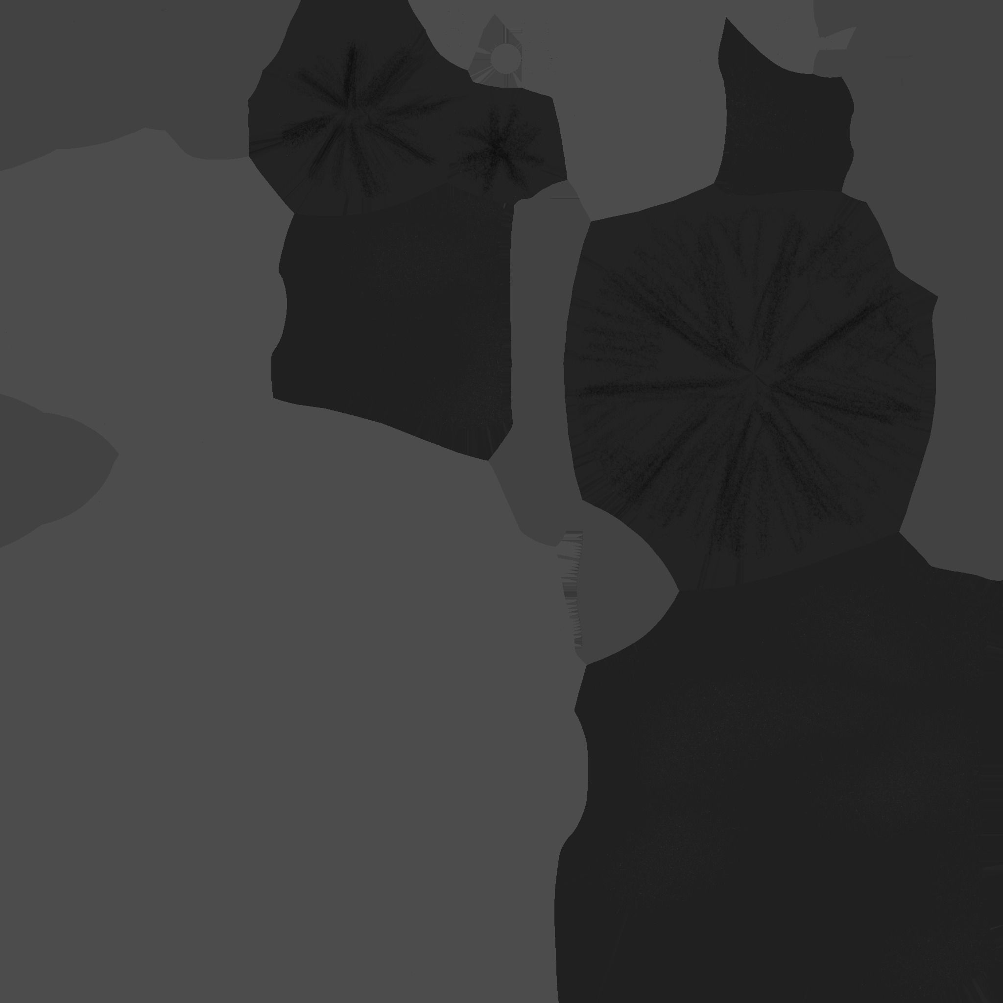 Fantasy Mushroom A06 Blue Orange - Scene Backdrop Design Low-poly 3D model_25