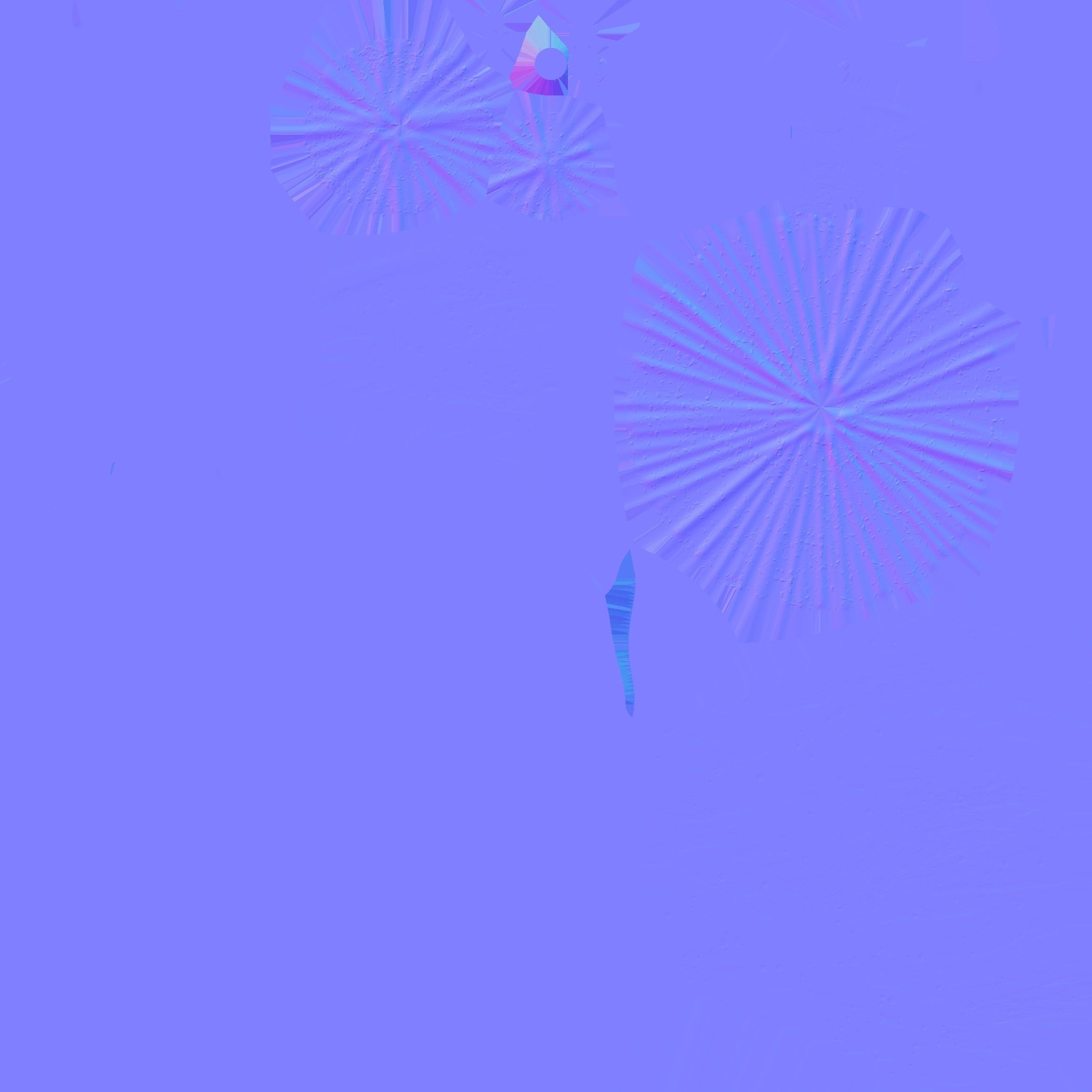 Fantasy Mushroom A06 Blue Orange - Scene Backdrop Design Low-poly 3D model_24