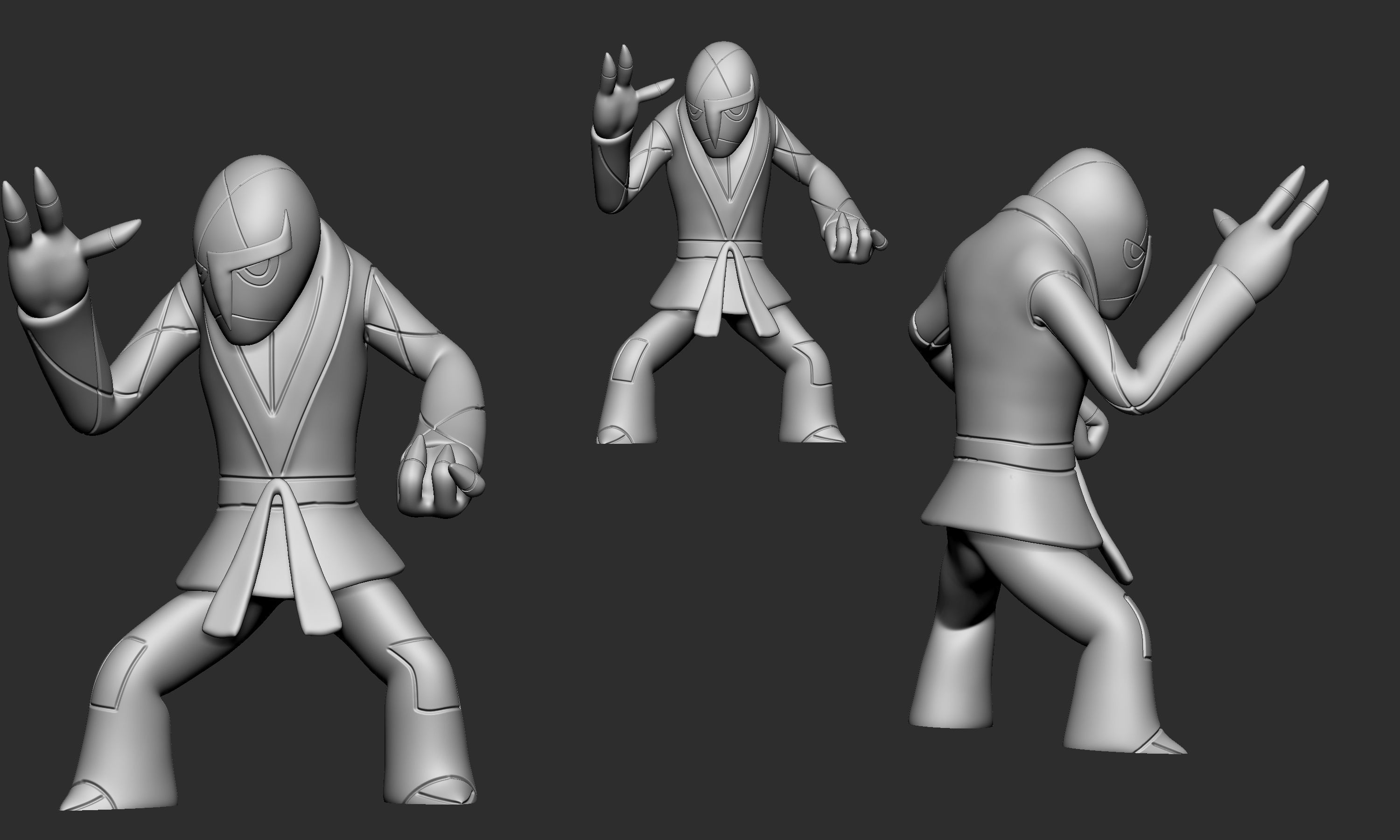 Pokemon - Sawk 3D print model_6