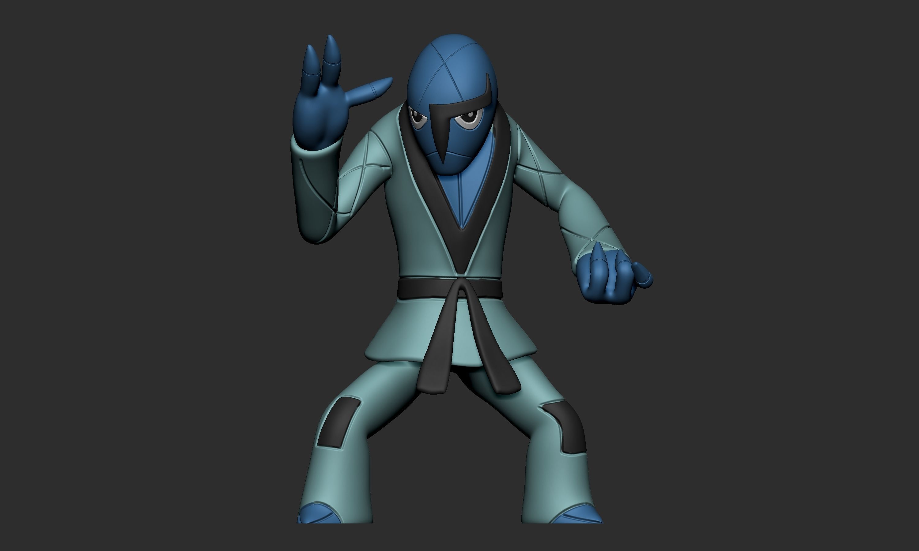 Pokemon - Sawk 3D print model_1